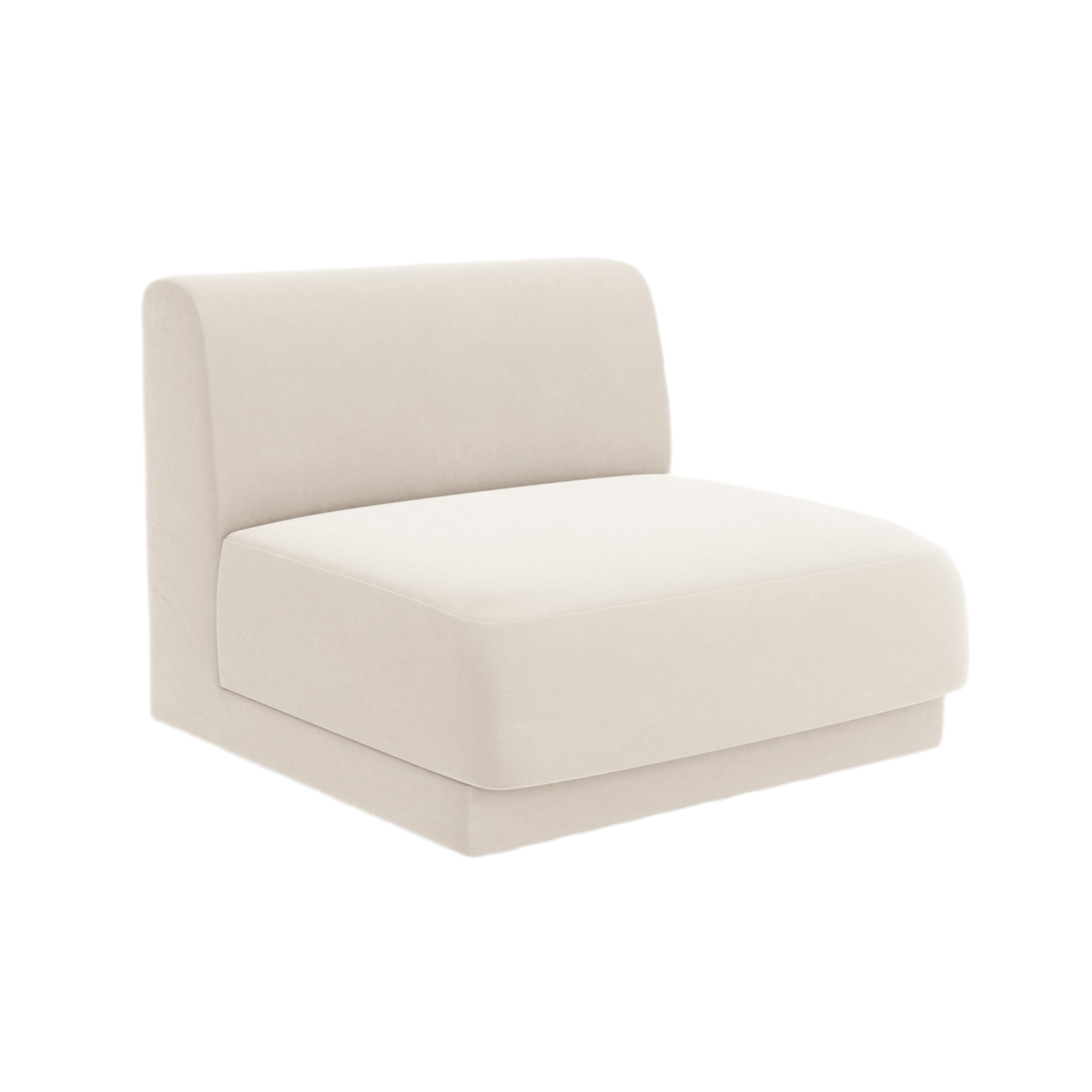Sessel / Samtmodul MILEY hellbeige
