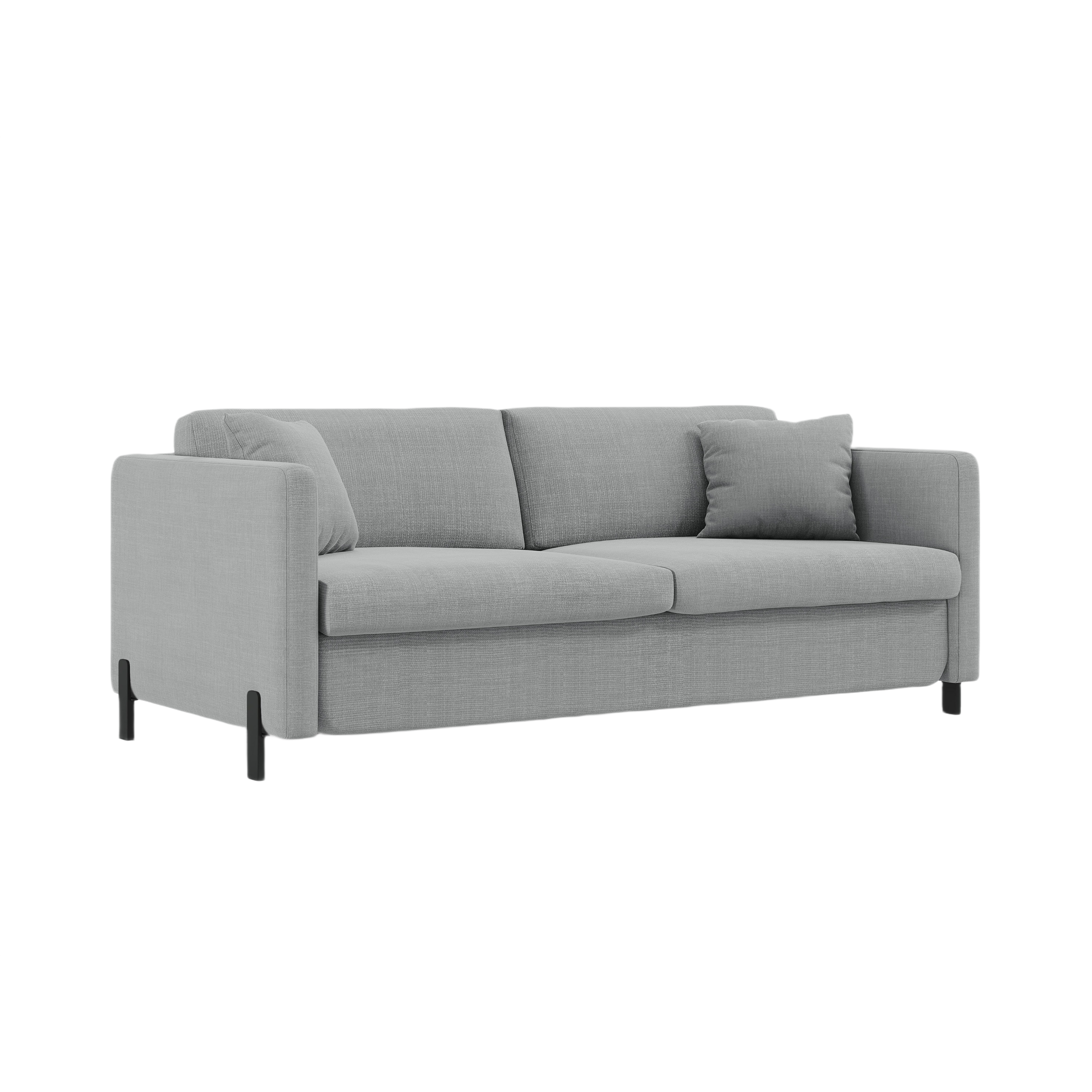 Sofa with bed function, "Gloria", 2 Seats, Light Gray, 182x102x80
Made in Europe