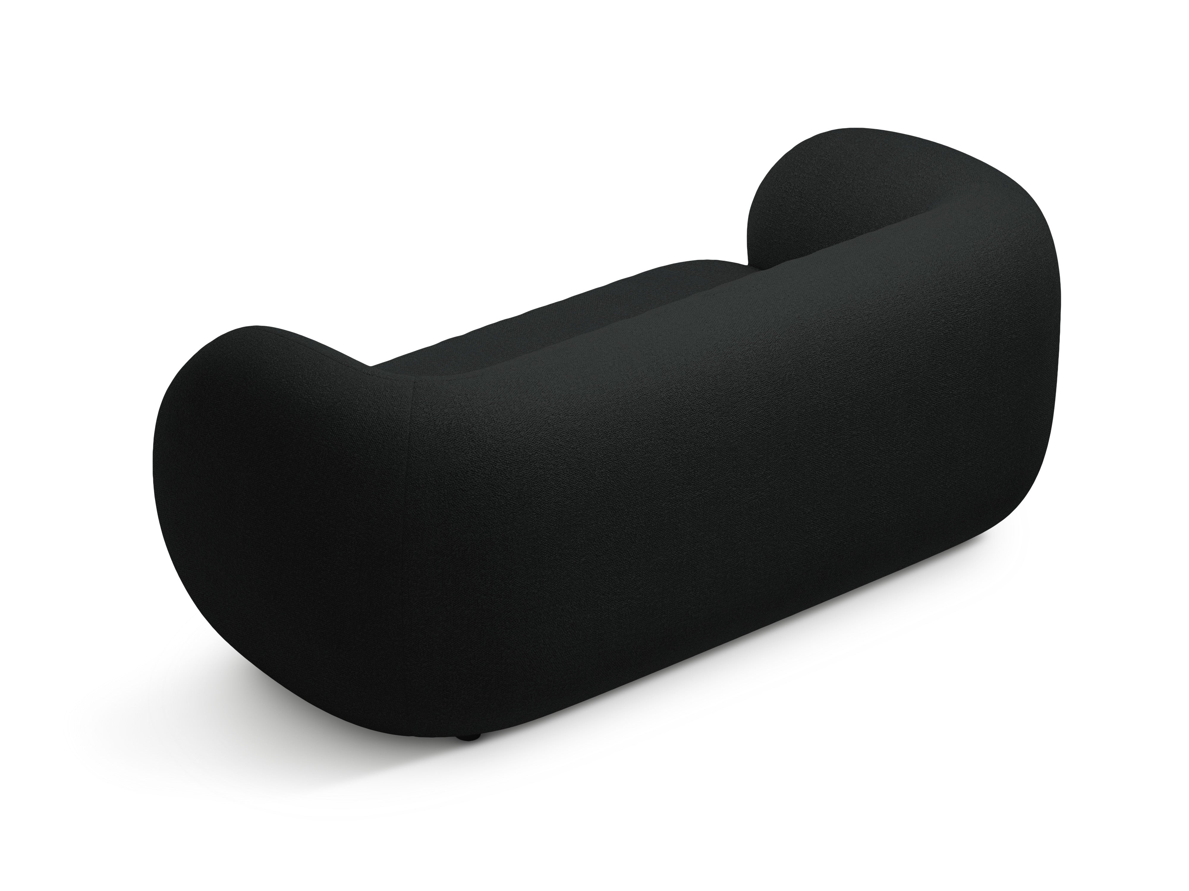 2-seater Sofa KATE black boucle
