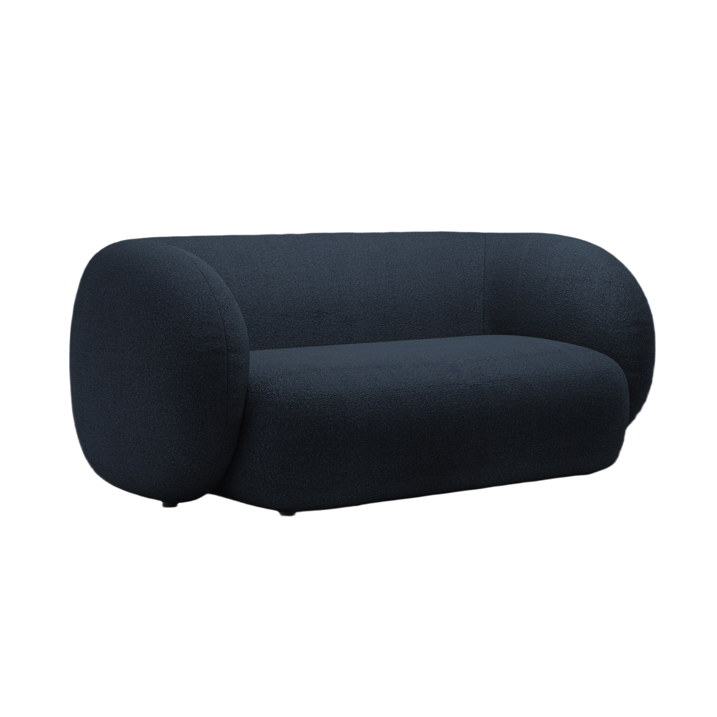 2-seater Sofa KATE navy boucle