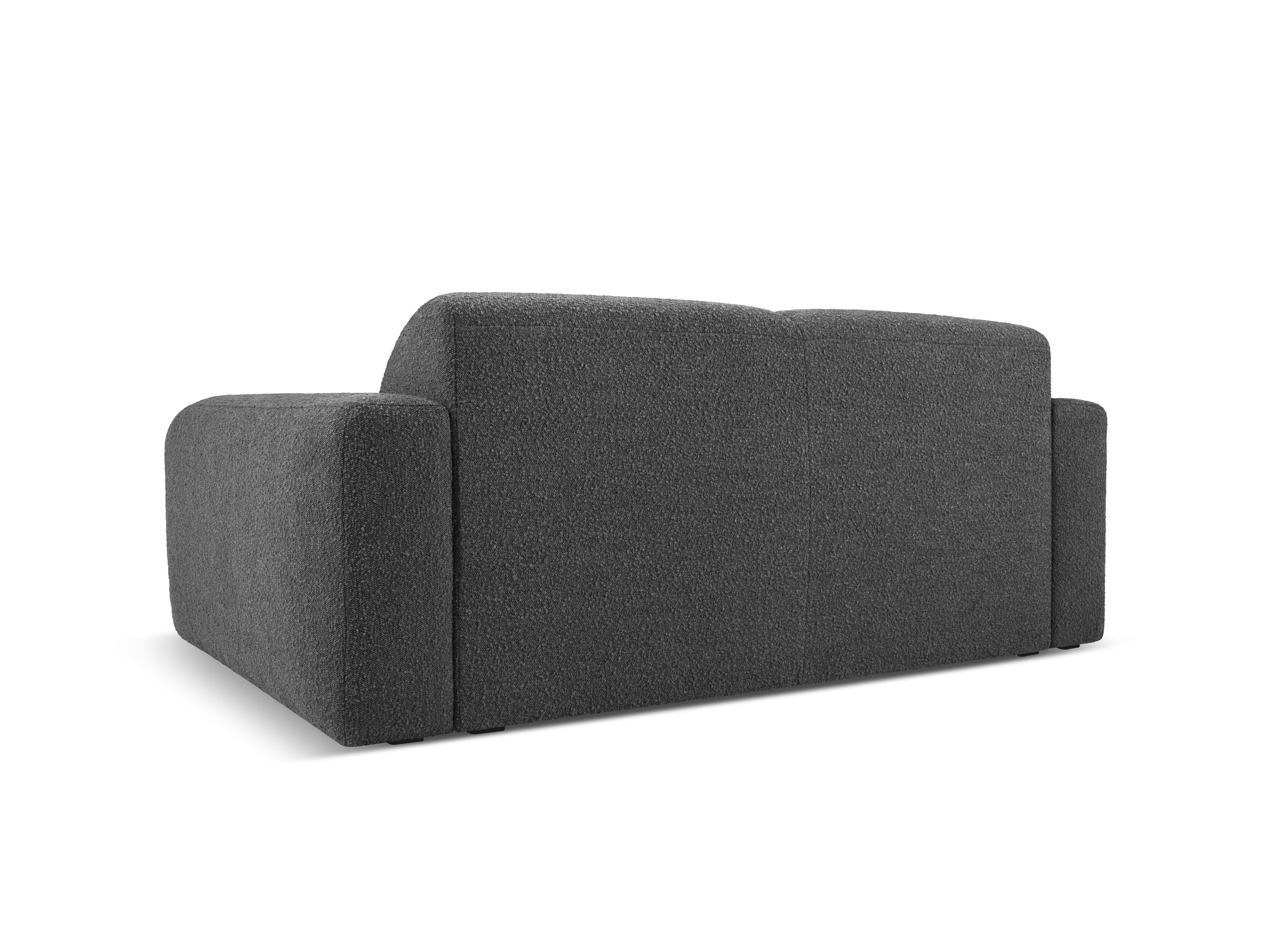 Sofa w tkaninie boucle 2-osobowa MOLINO ciemnoszary Micadoni Eye on Design