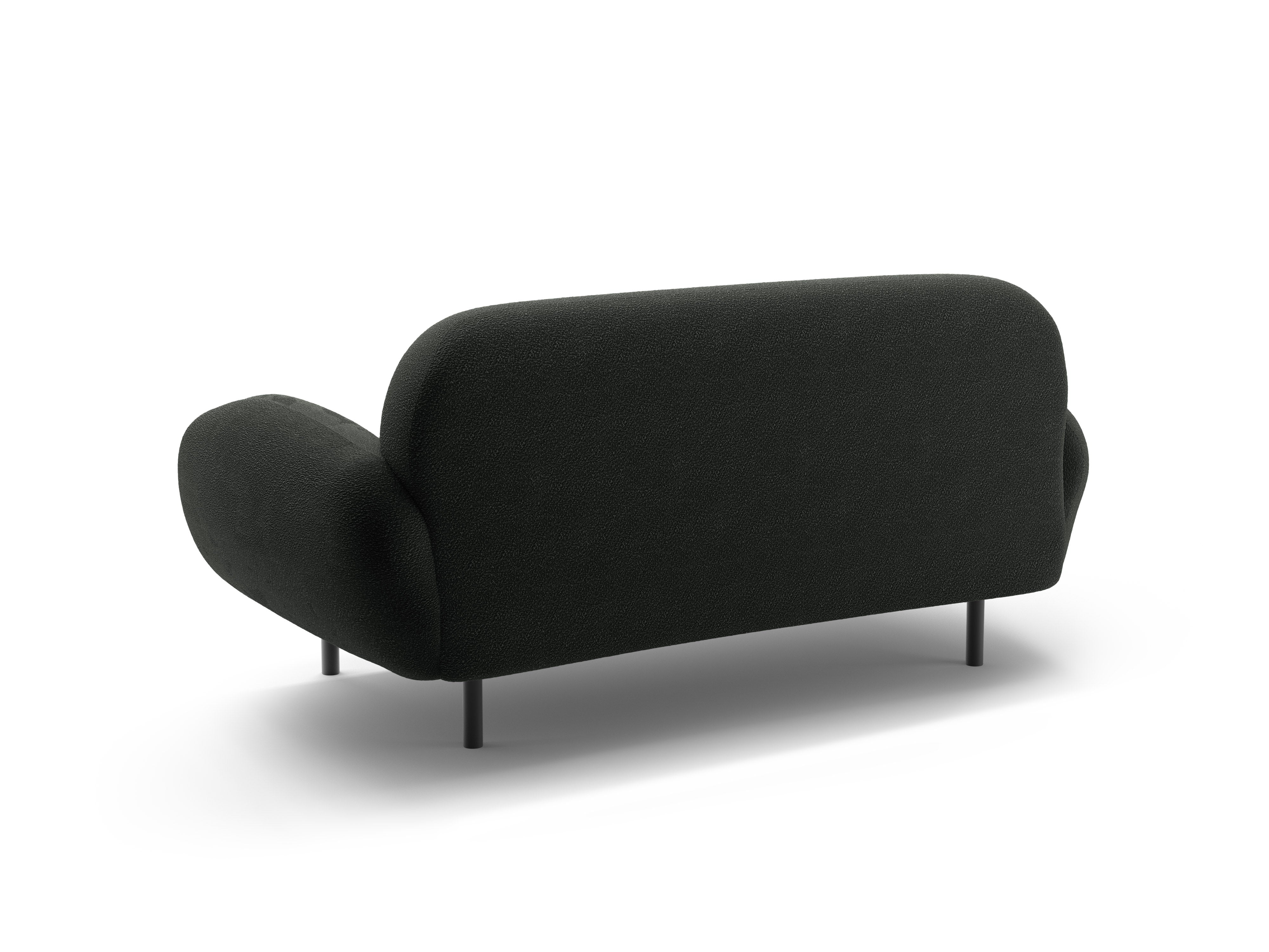 Sofa 2-sitzig POPPY schwarz Boucle