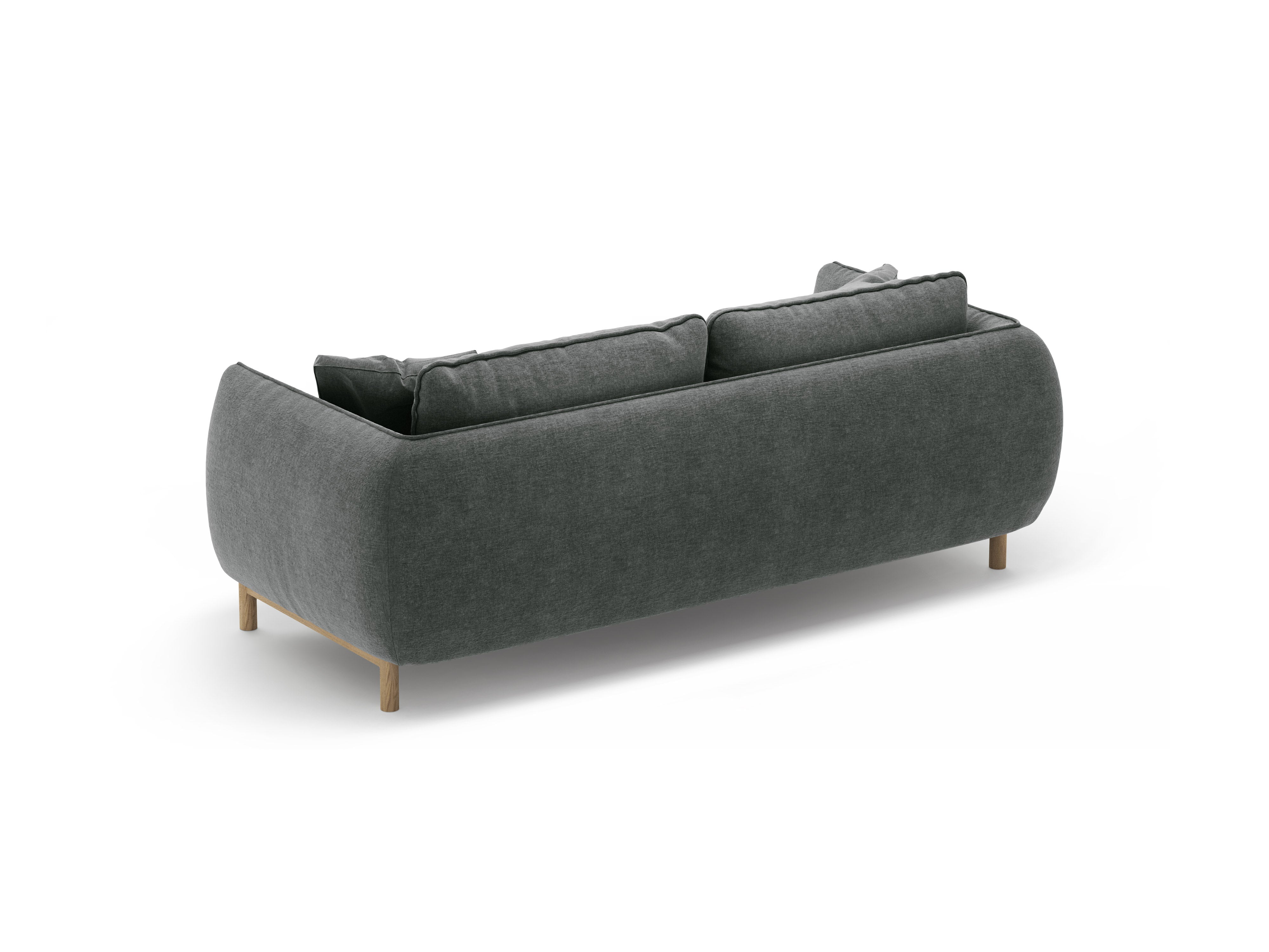 Sofa 2-Sitzer ADA dunkelgrau Chenille
