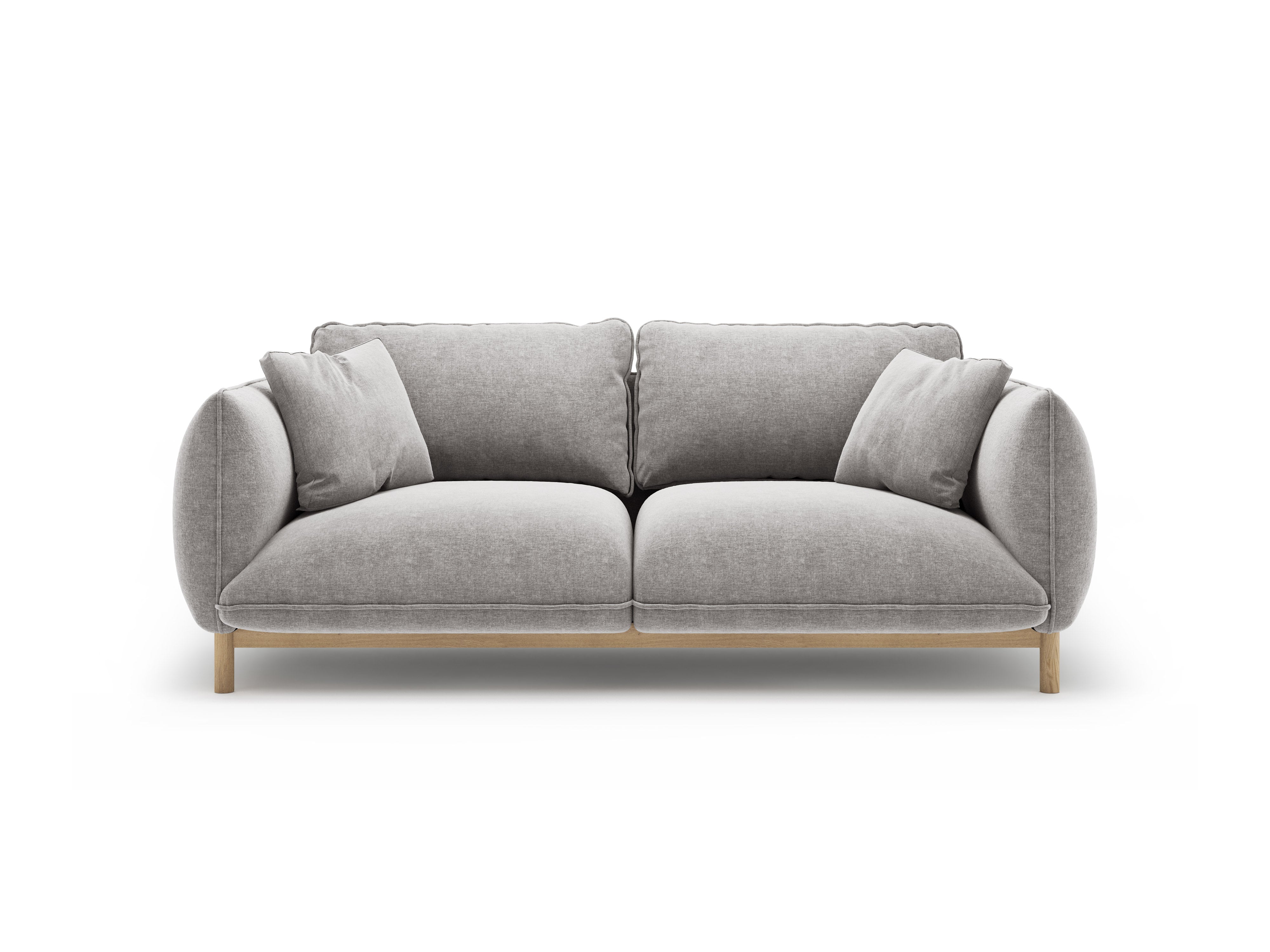 2-seater Sofa ADA light gray chenille
