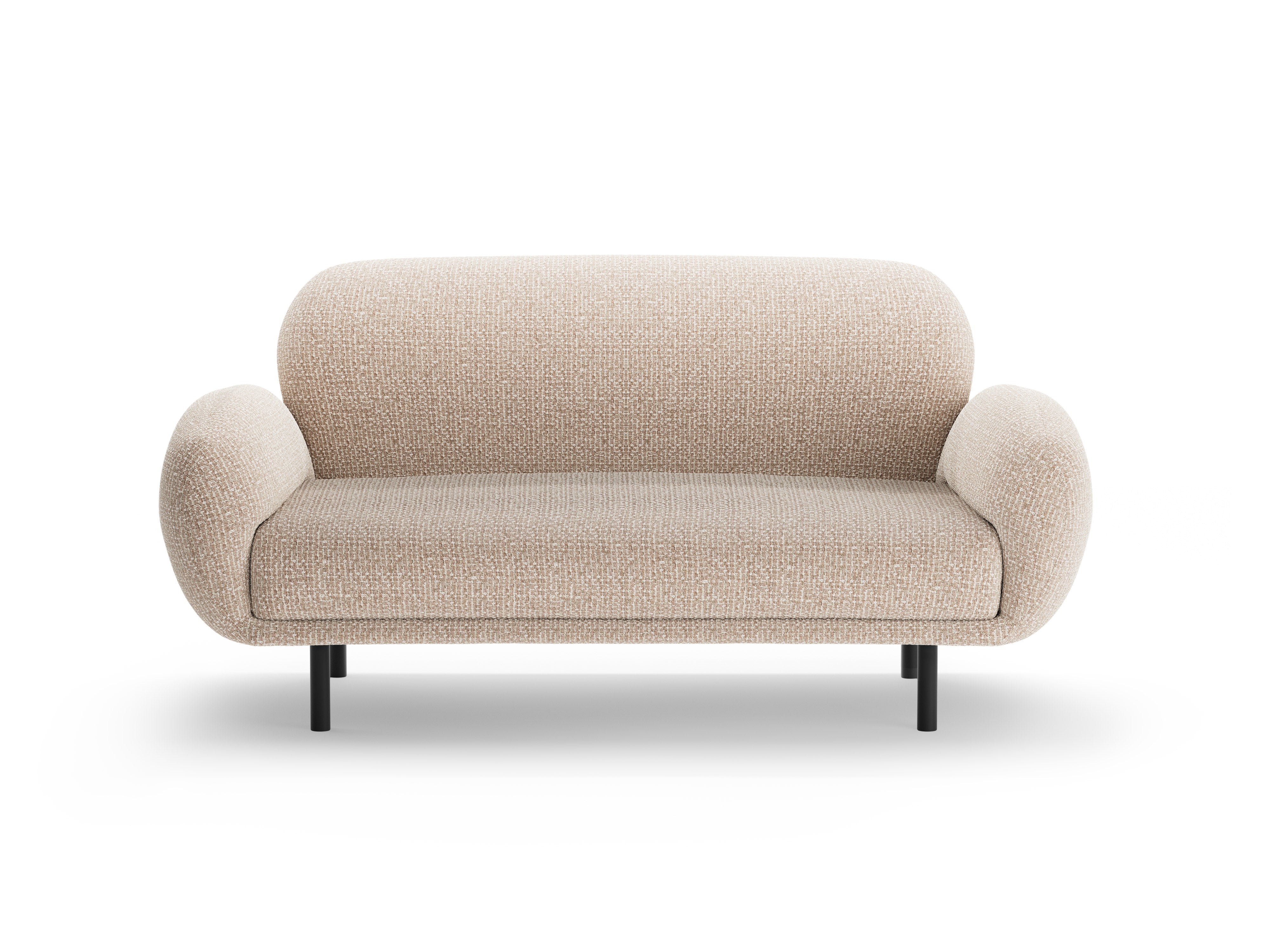 Sofa 2-sitzig POPPY sandfarbener Chenille