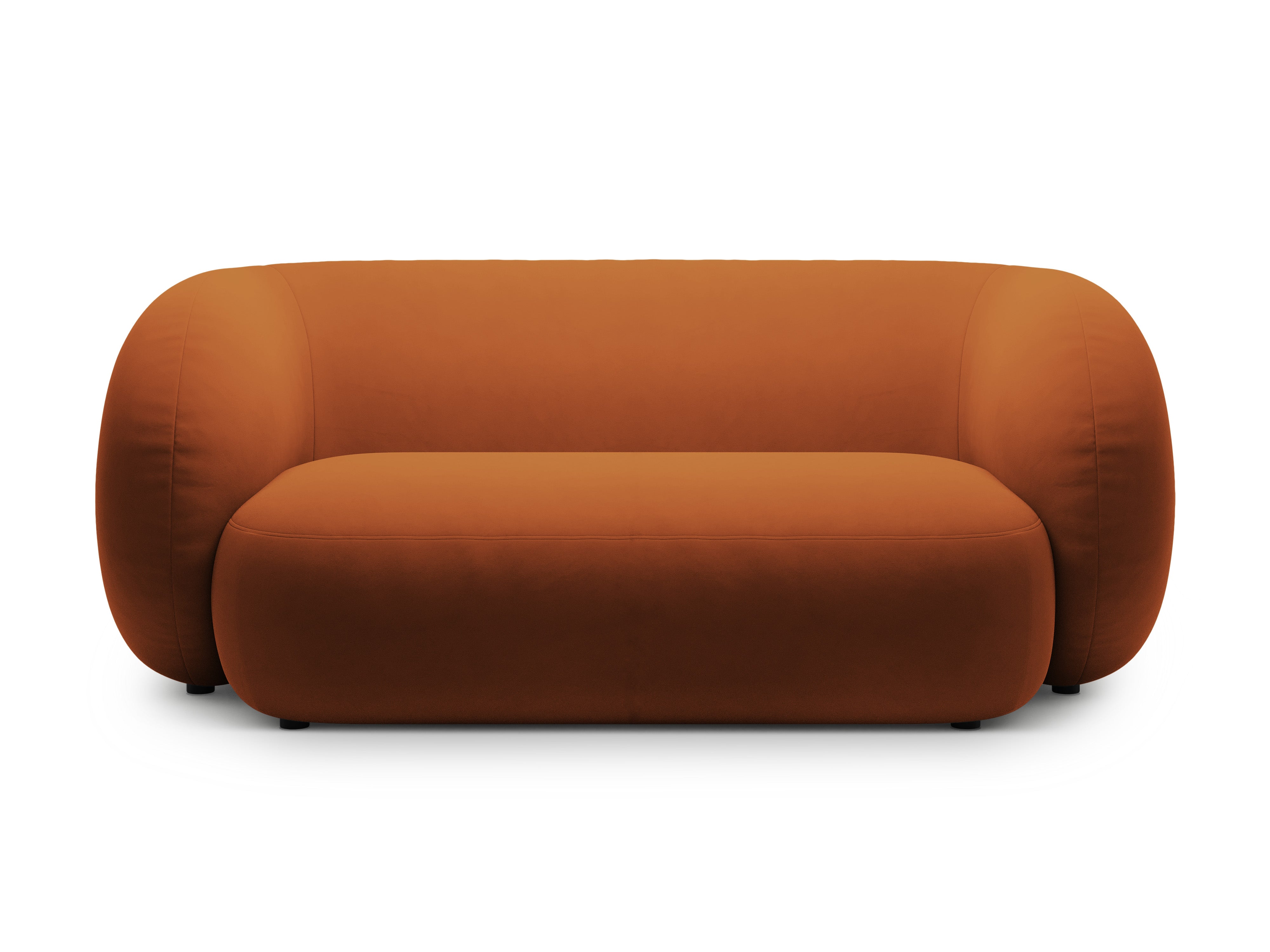 Velvet 2-Seater Sofa KATE terracotta