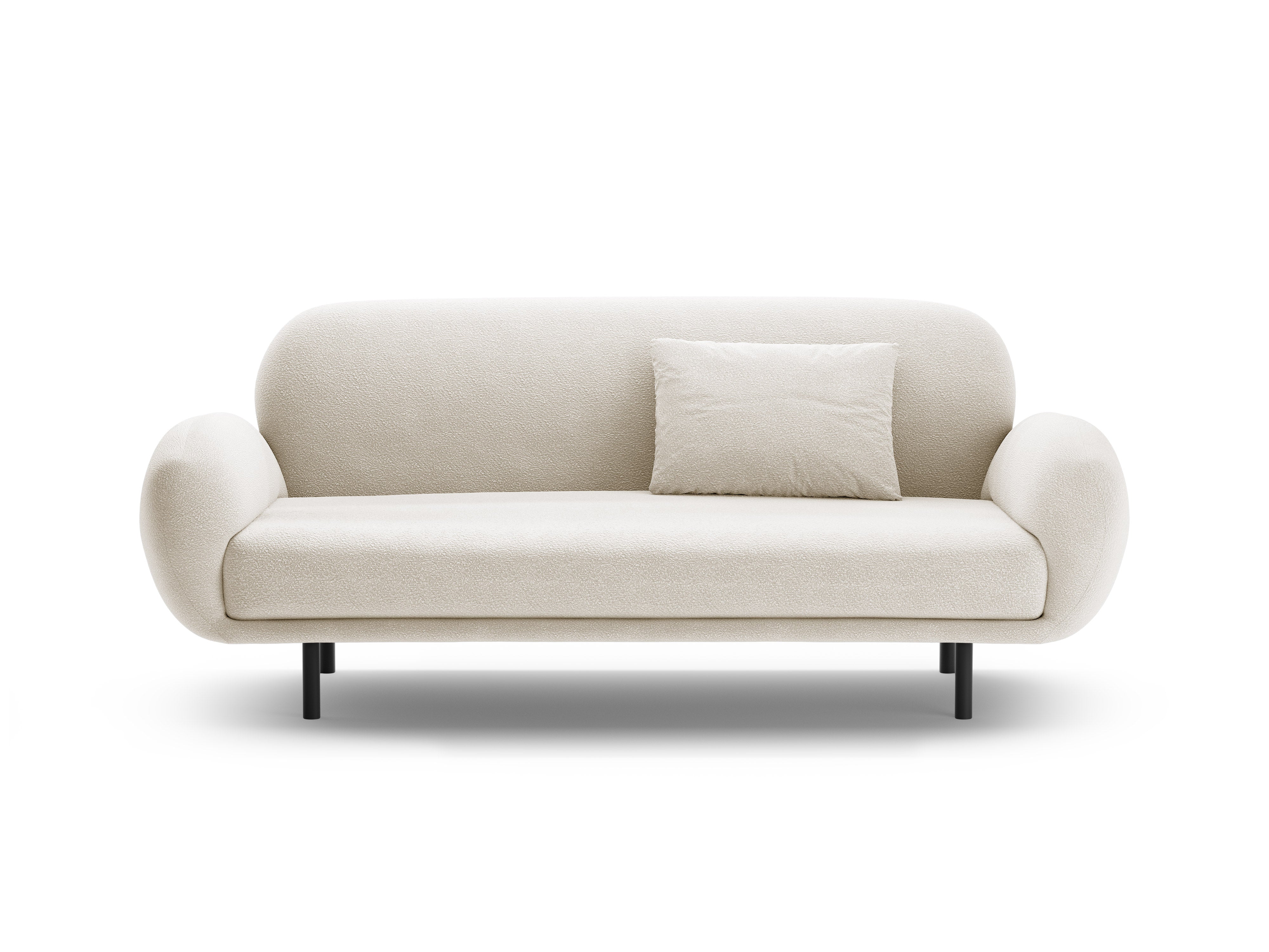 2.5-seater Sofa POPPY white boucle