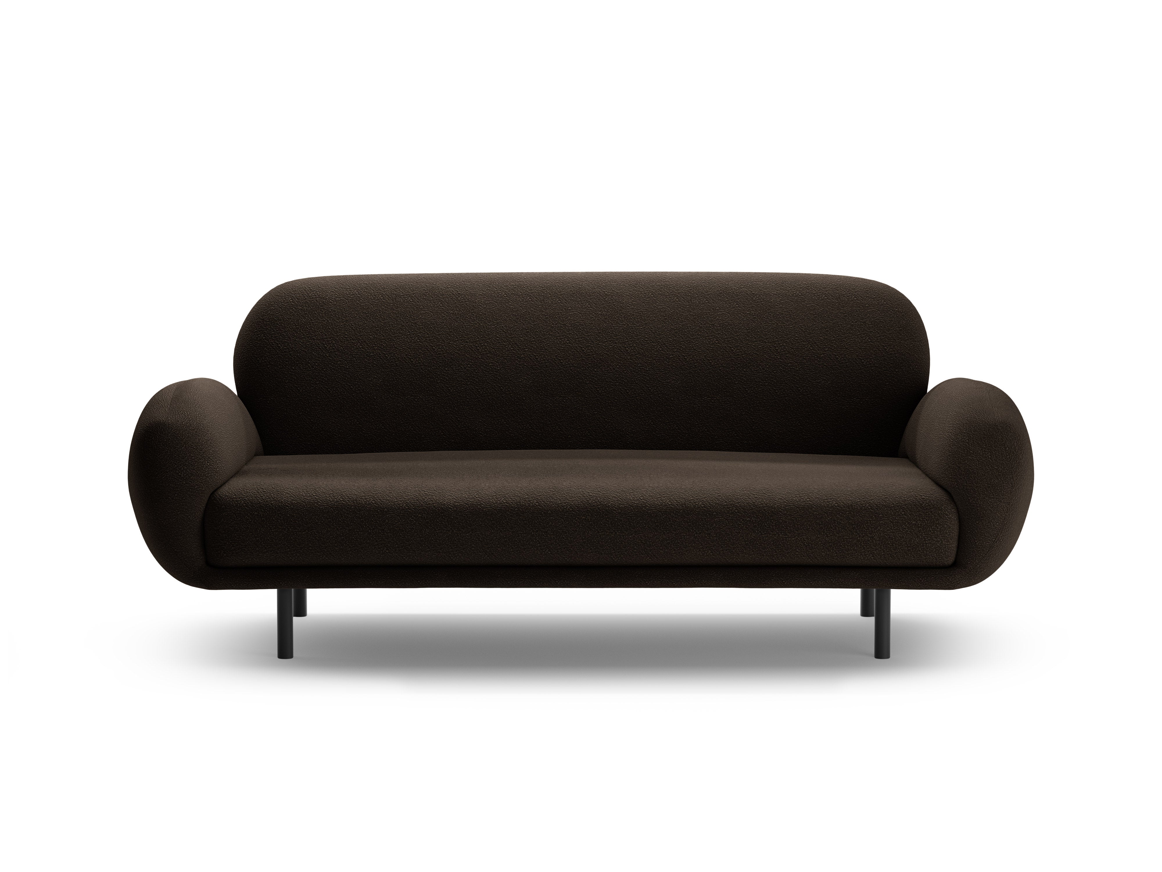 Sofa 2,5-sitzige POPPY braun Boucle