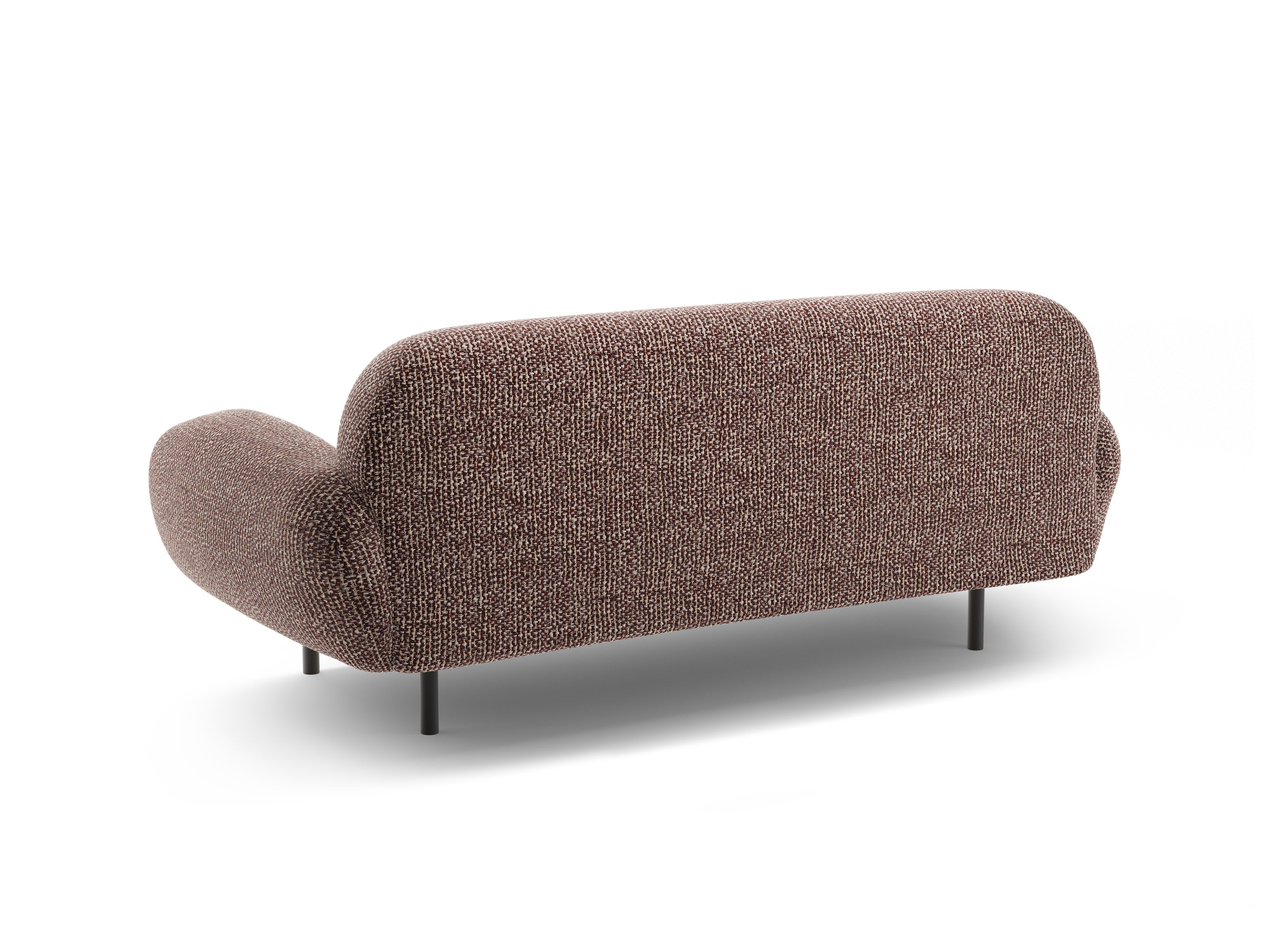 Sofa 2,5-sitzige POPPY braunes Chenille