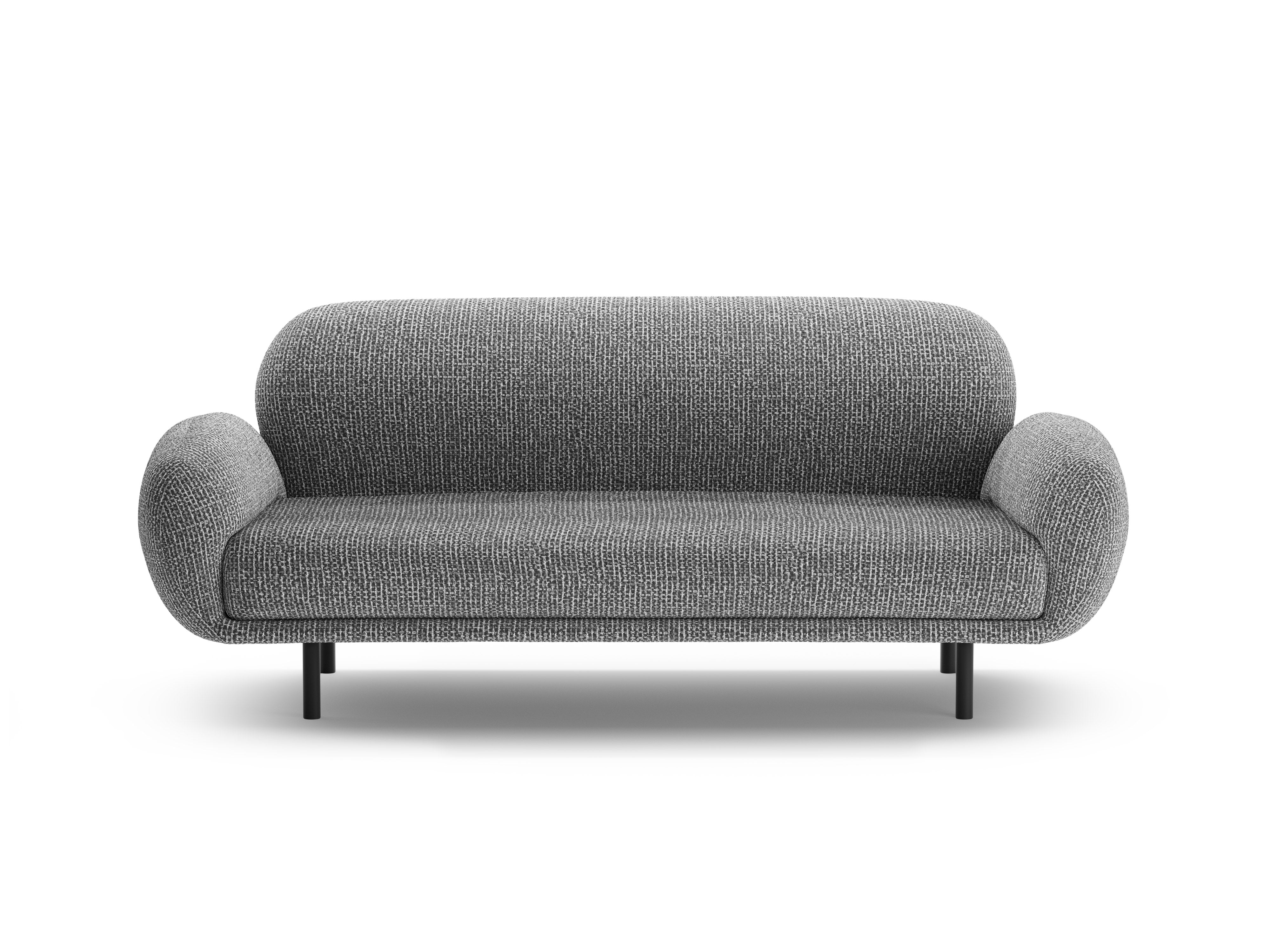 2.5-seater Sofa POPPY dark gray chenille