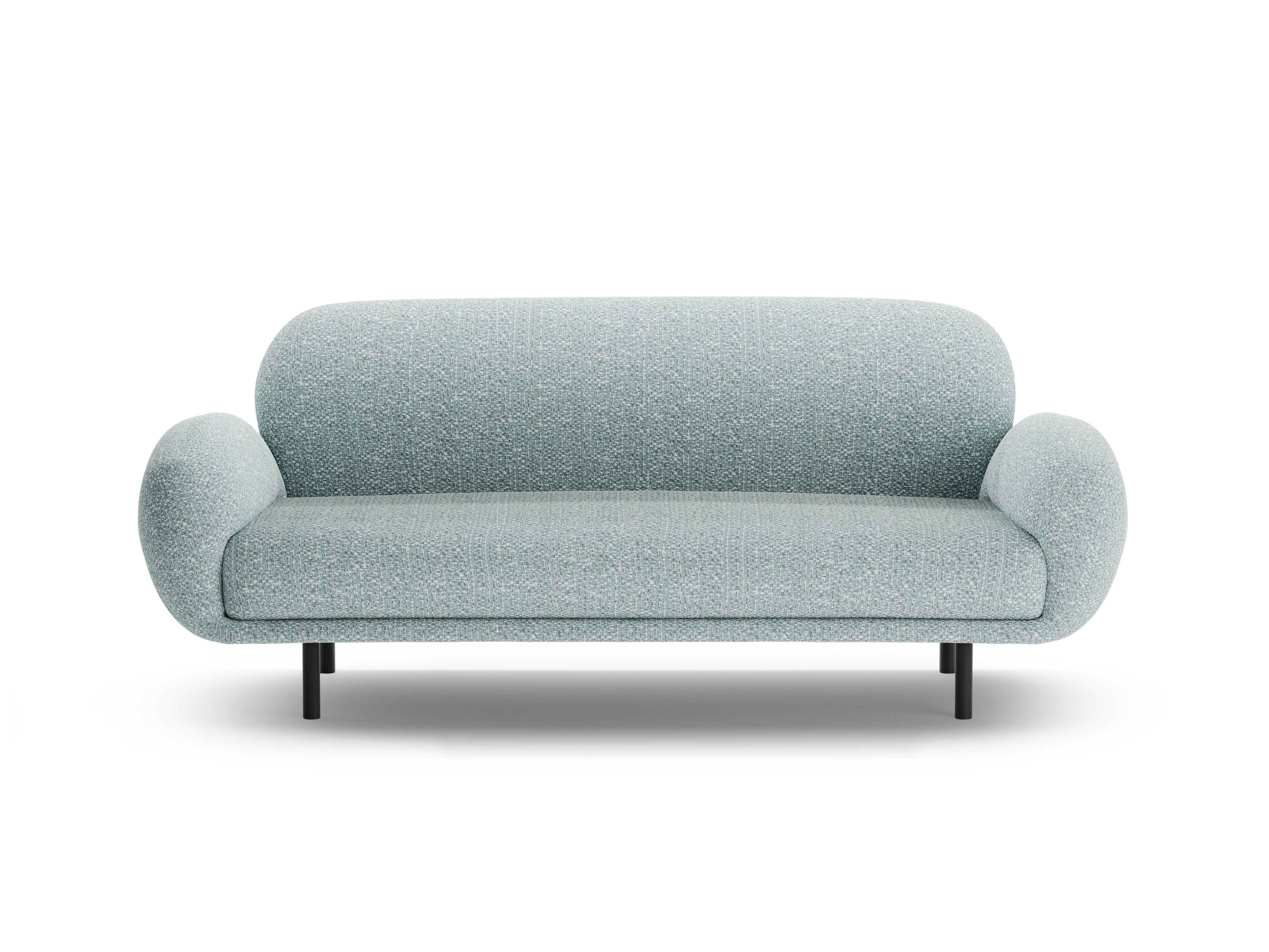 2.5-seater POPPY sofa in muted blue chenille