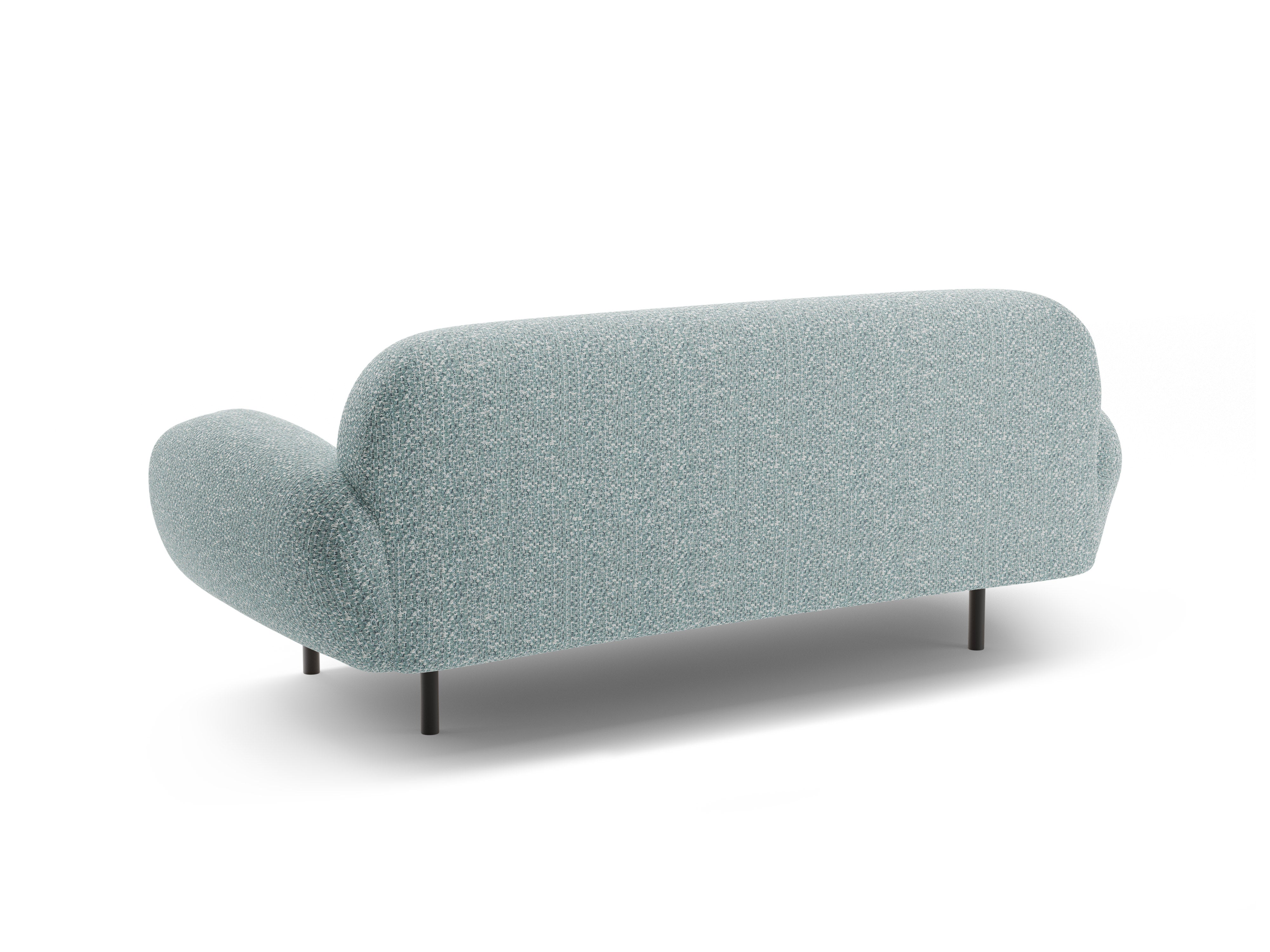 2.5-seater POPPY sofa in muted blue chenille