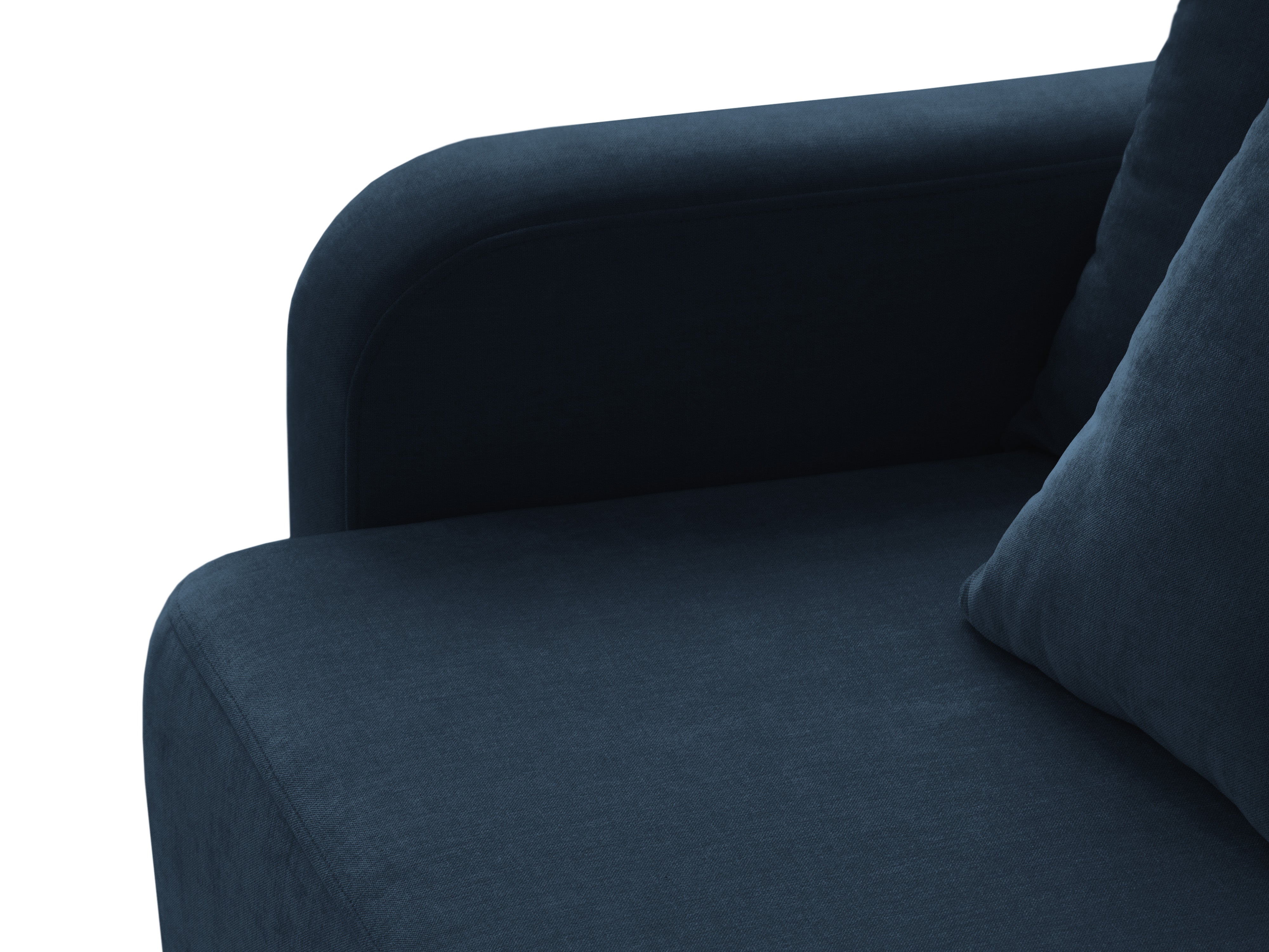 Sofa 3-Sitzer mit Schlaffunktion ELEN marineblau Chenille