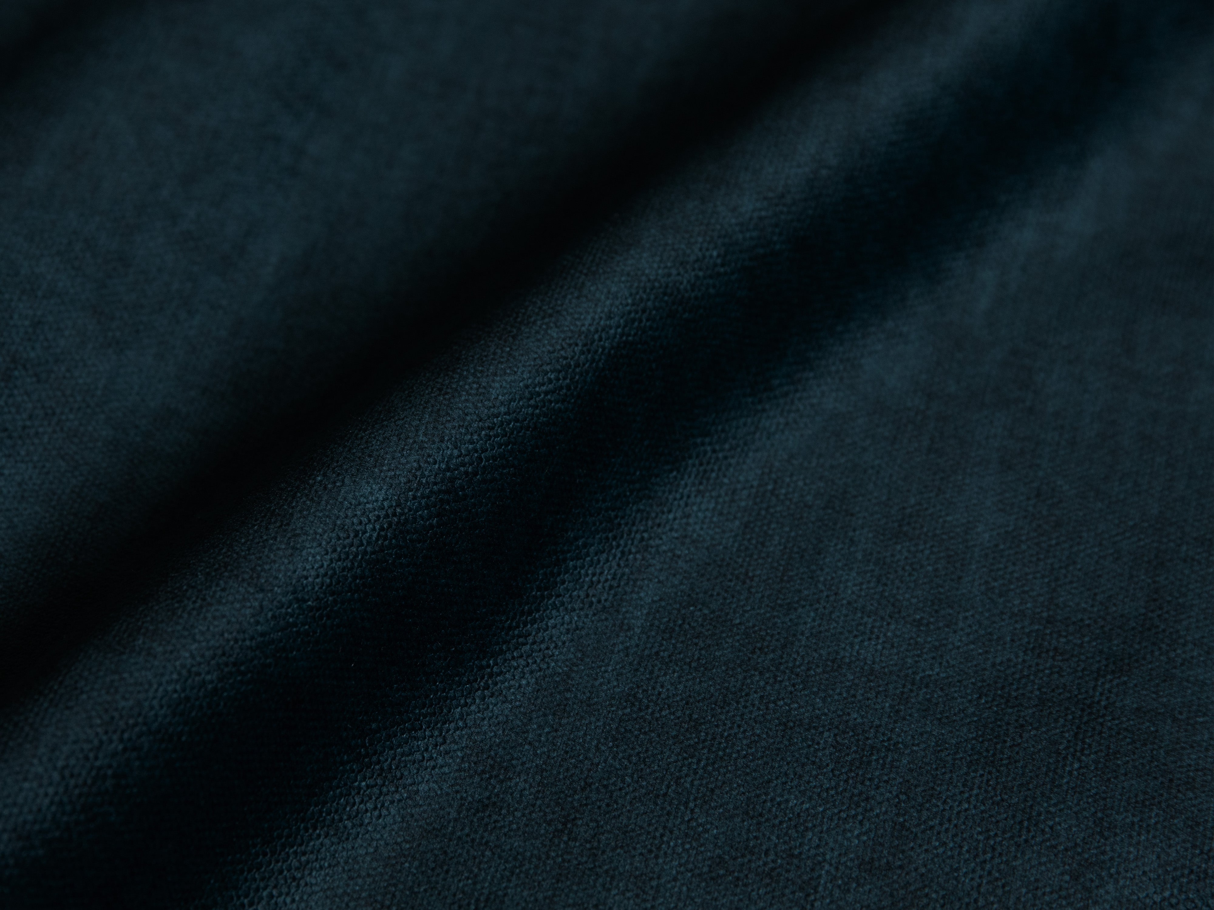 Velvet sofa with Ella Petrol navy blue sleeping function