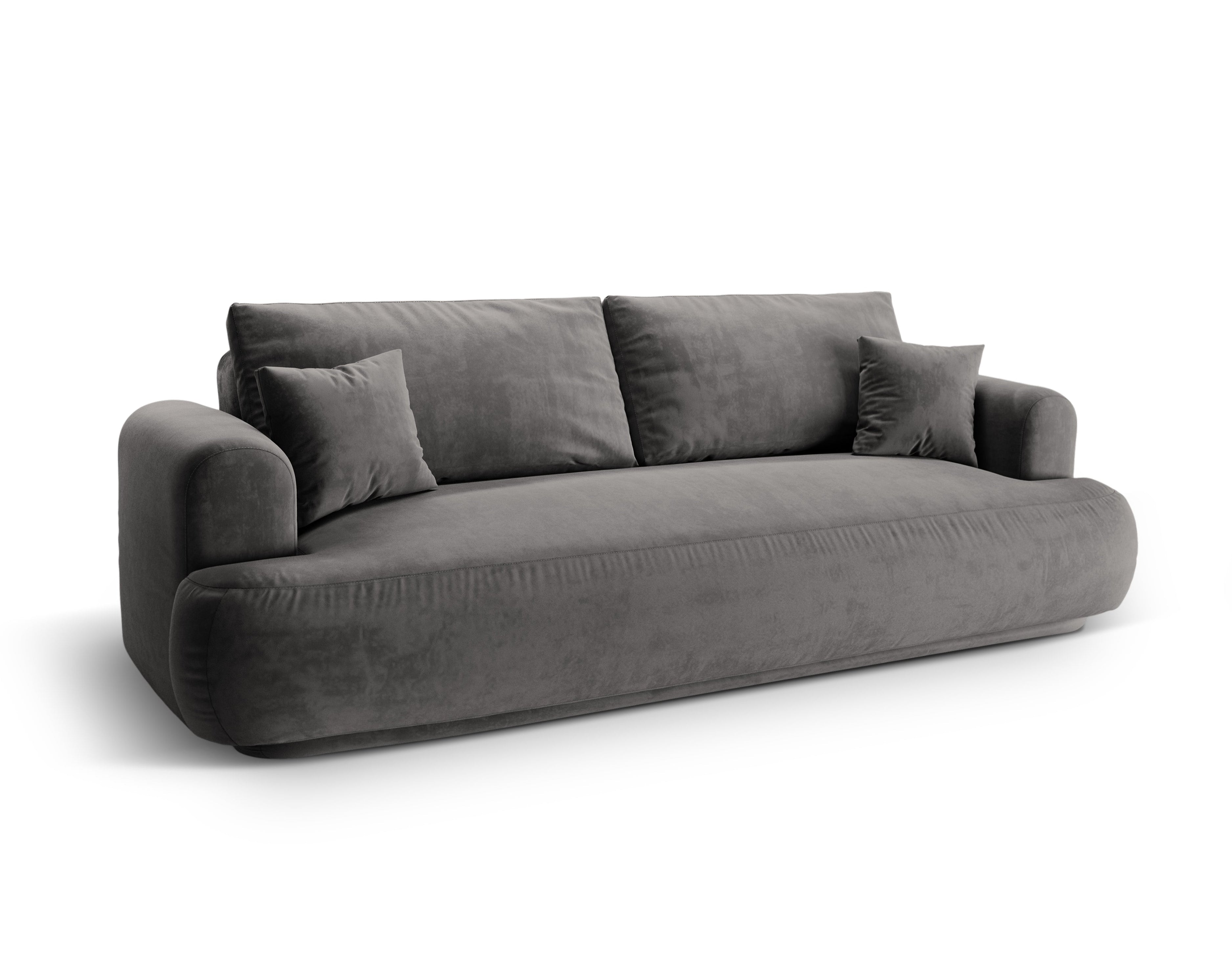 Velvet sofa with Ella Gray sleeping function