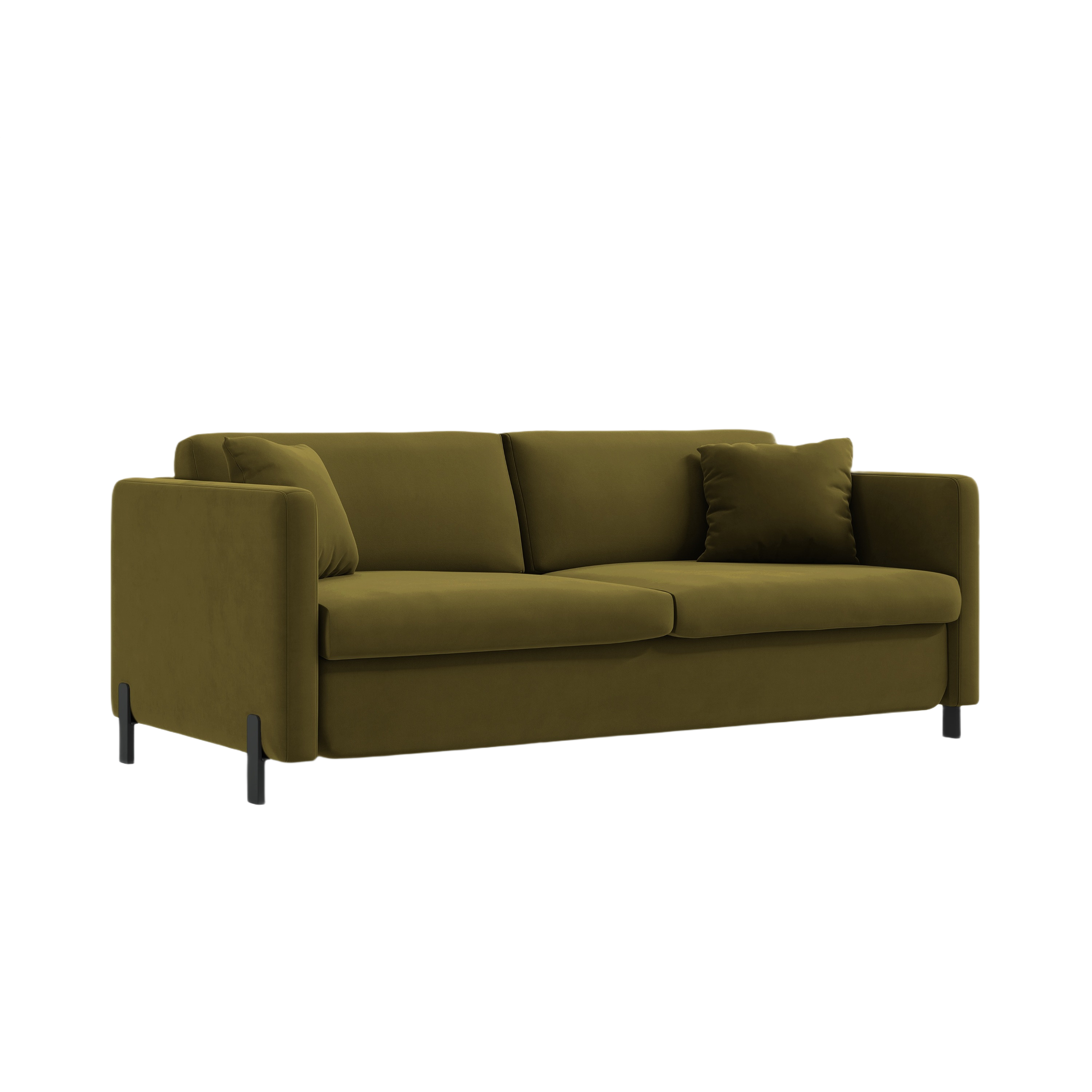 Velvet Sofa with Bed Function, "Gloria", 3 Seats, Green, 202x102x80
Made in Europe