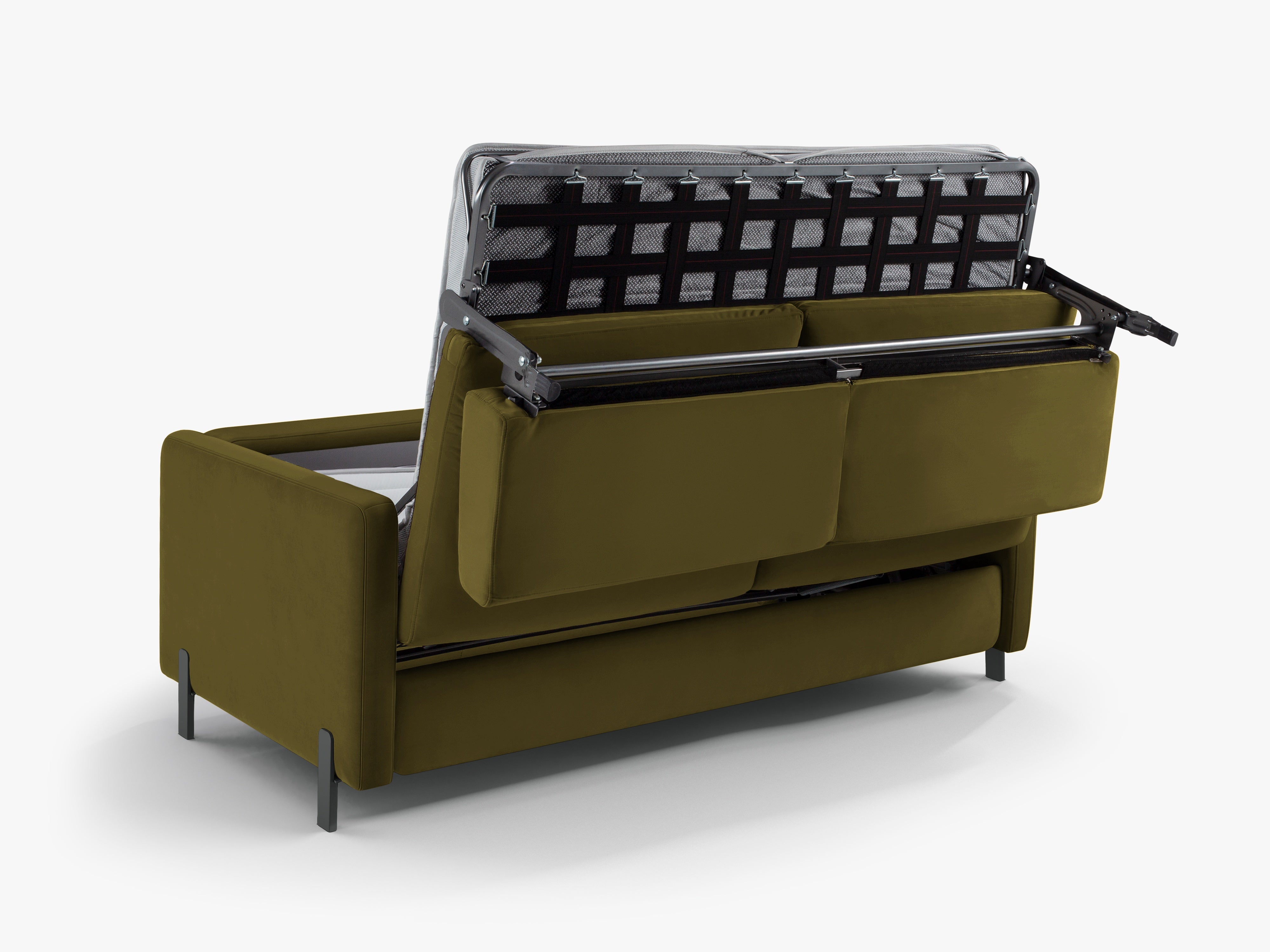 Velvet Sofa with Bed Function, "Gloria", 3 Seats, Green, 202x102x80
Made in Europe