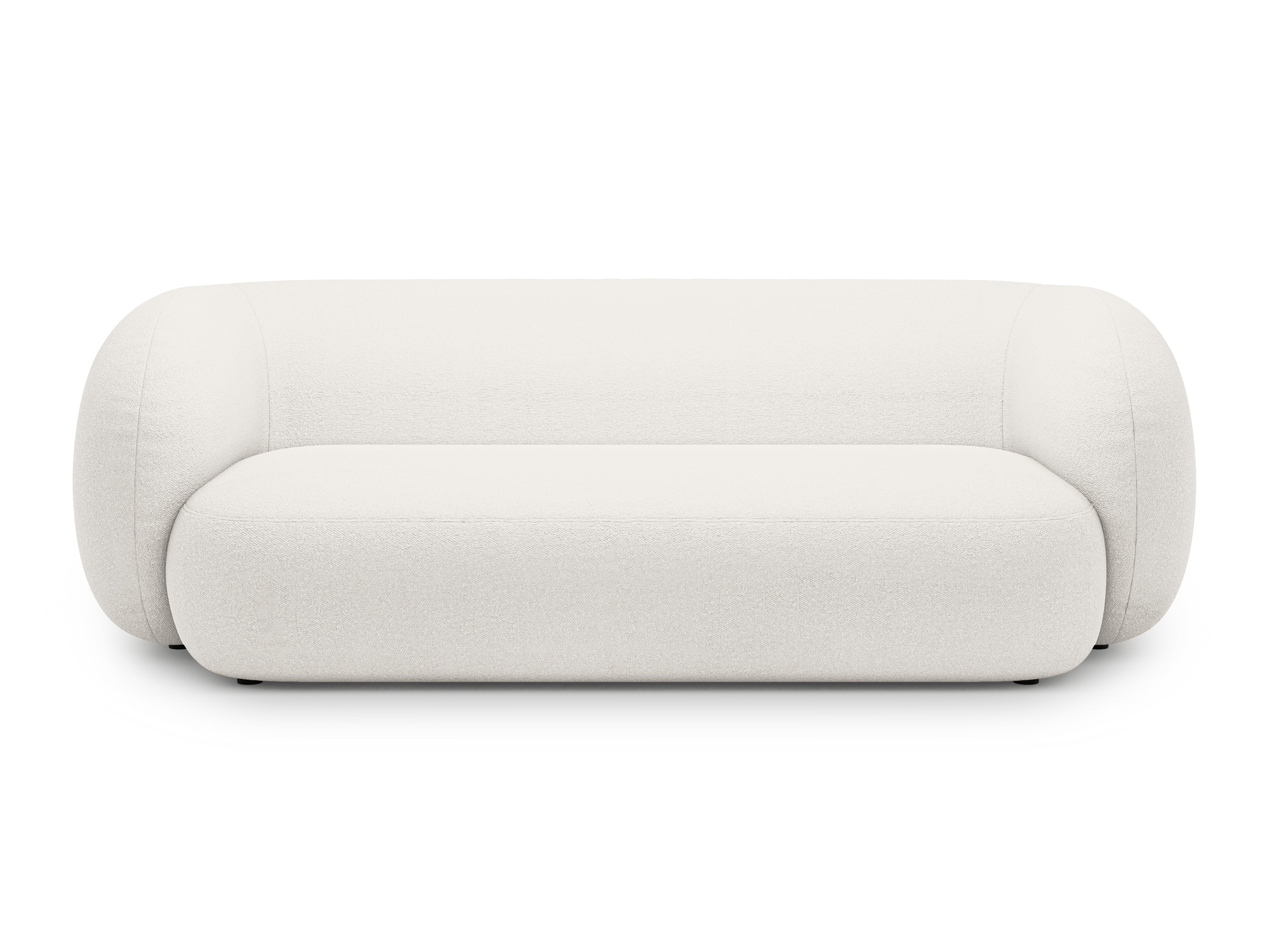 3-seater Sofa KATE white boucle