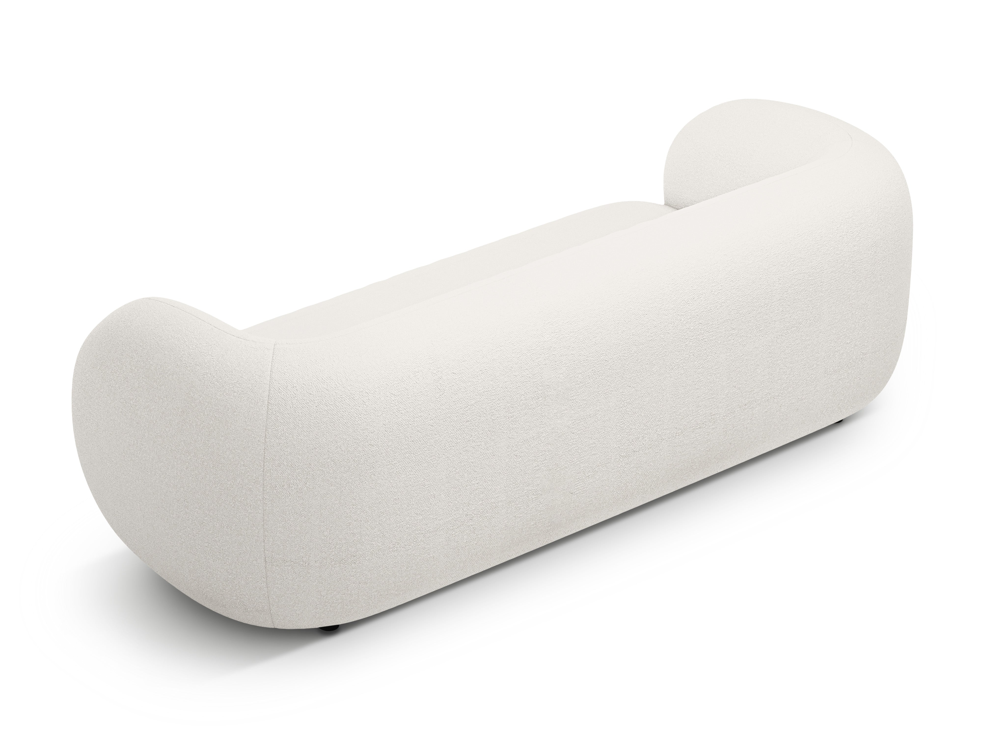 3-seater Sofa KATE white boucle
