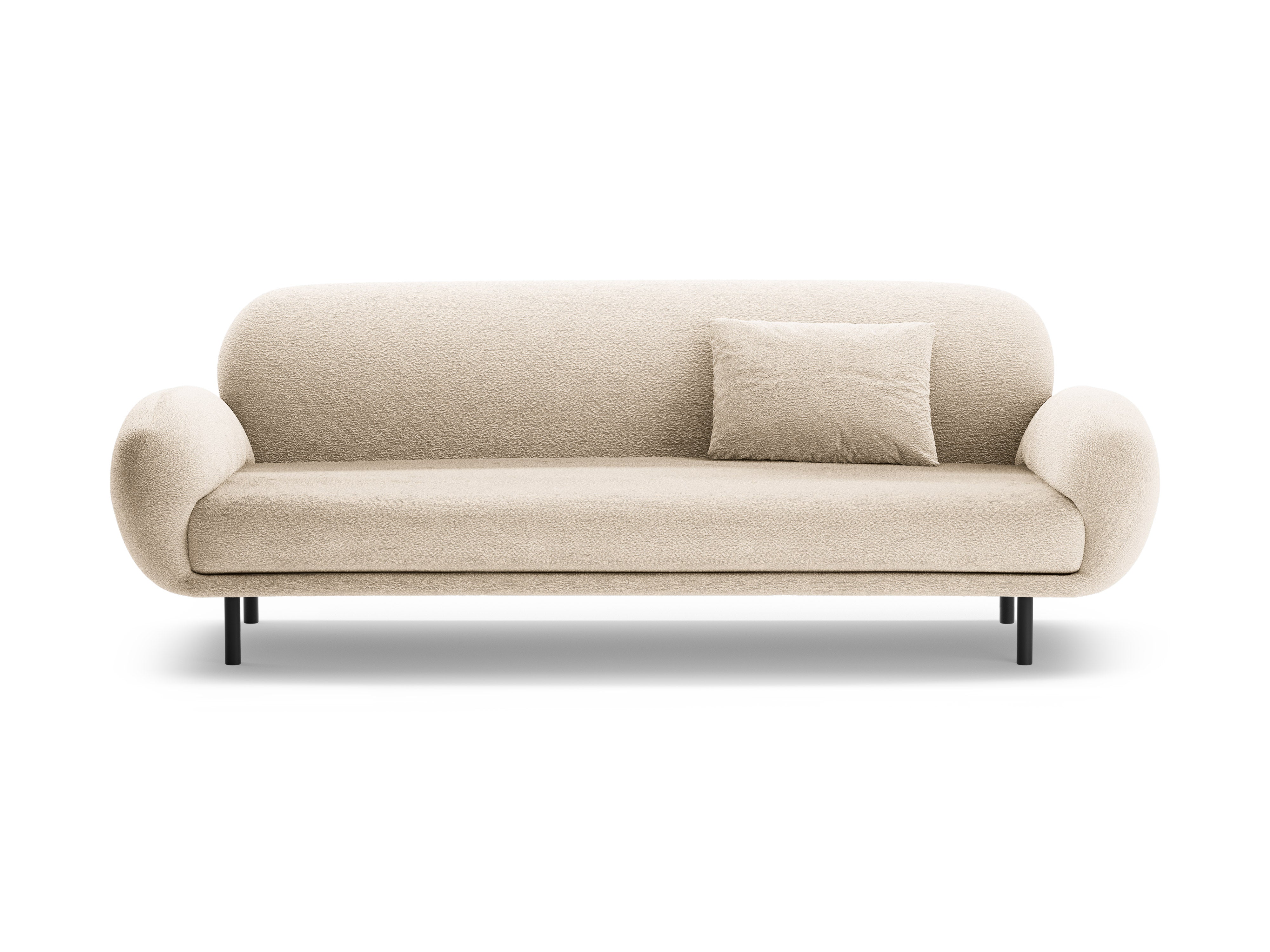 3-seater Sofa POPPY beige boucle