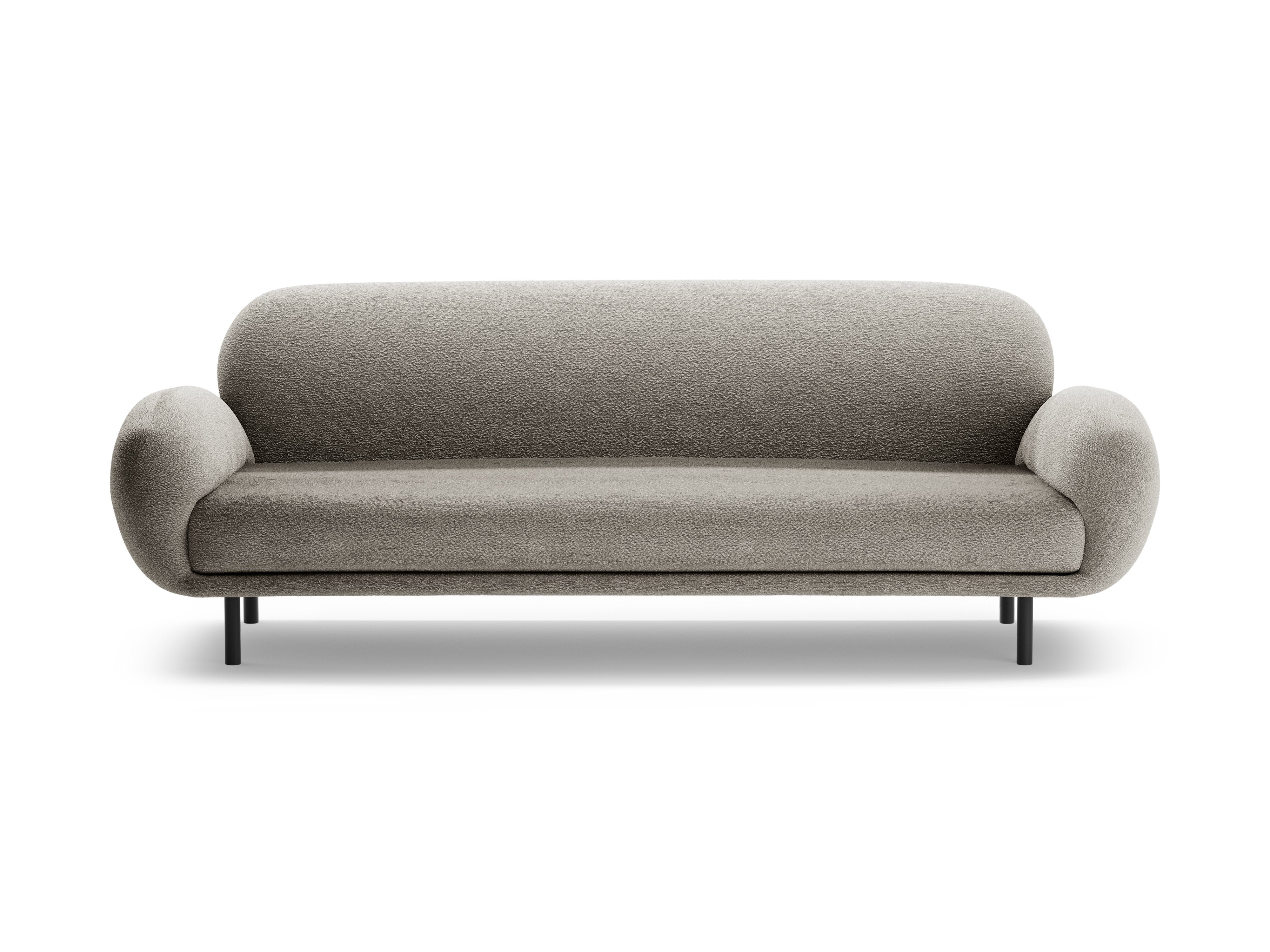 Sofa 3-Sitzer POPPY graues Boucle