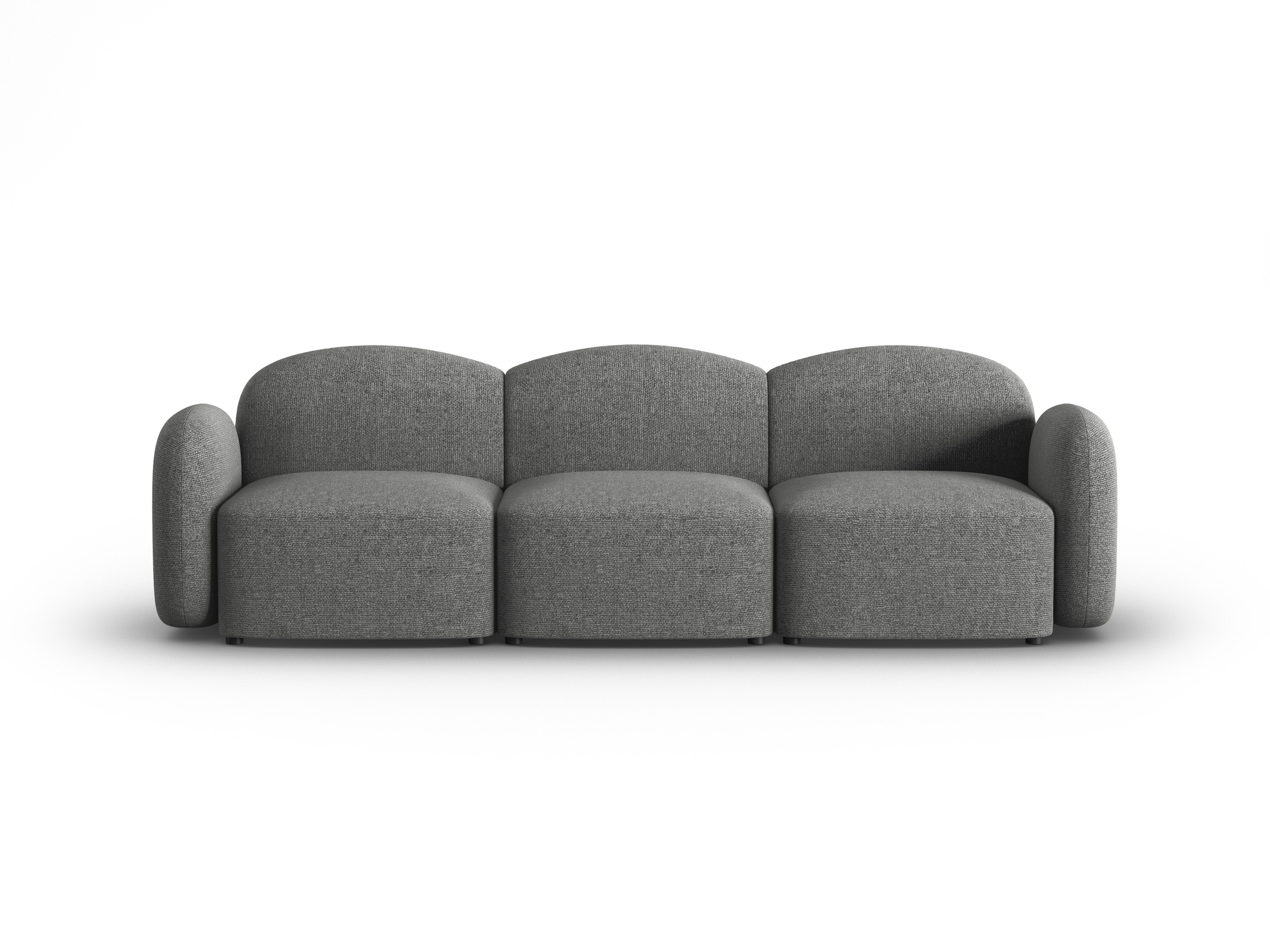 Sofa 3-osobowa BLAIR szenil ciemnoszary melanż Micadoni Eye on Design