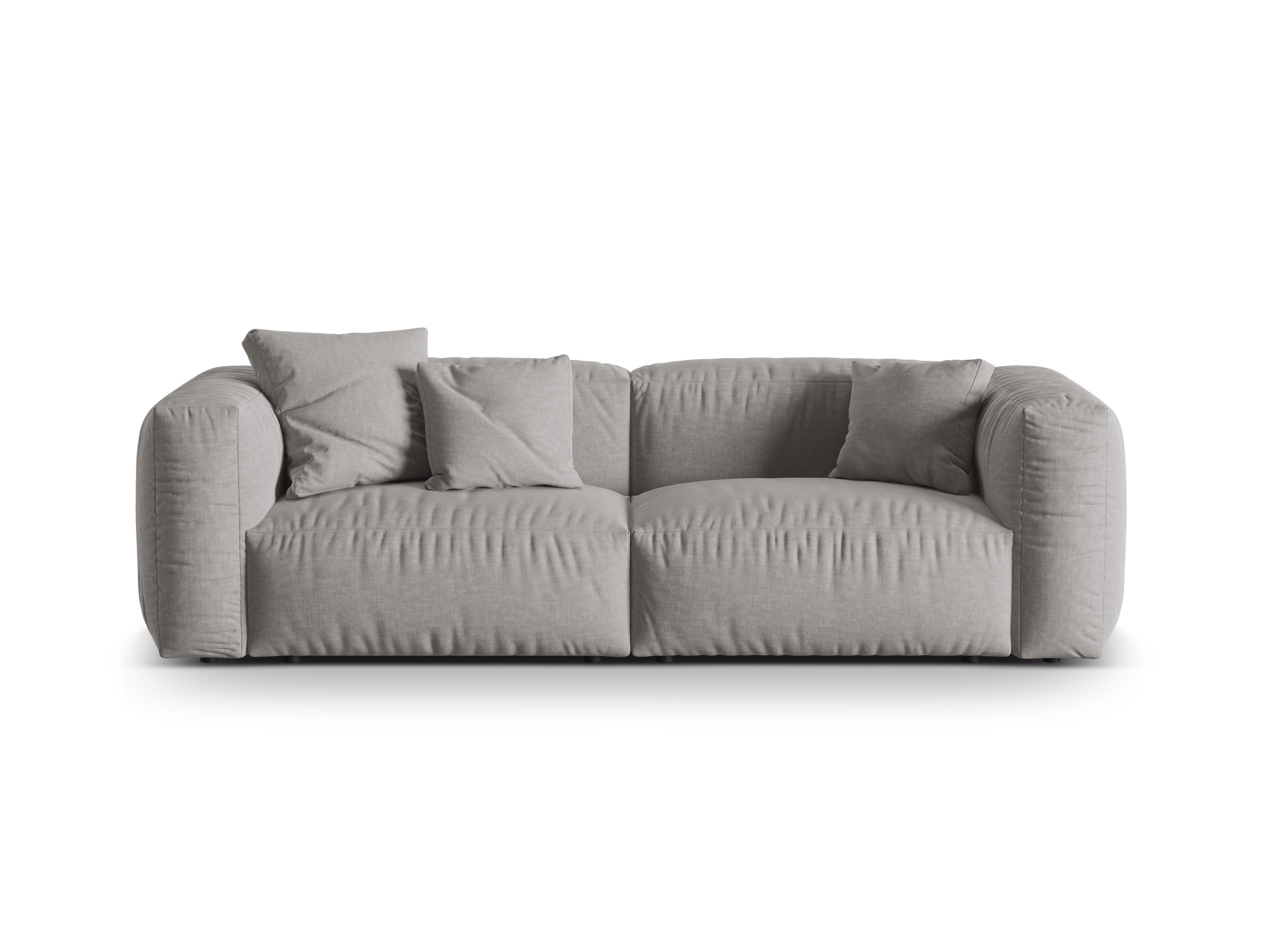 3-Personen-Sofa Martina Jasnoszary