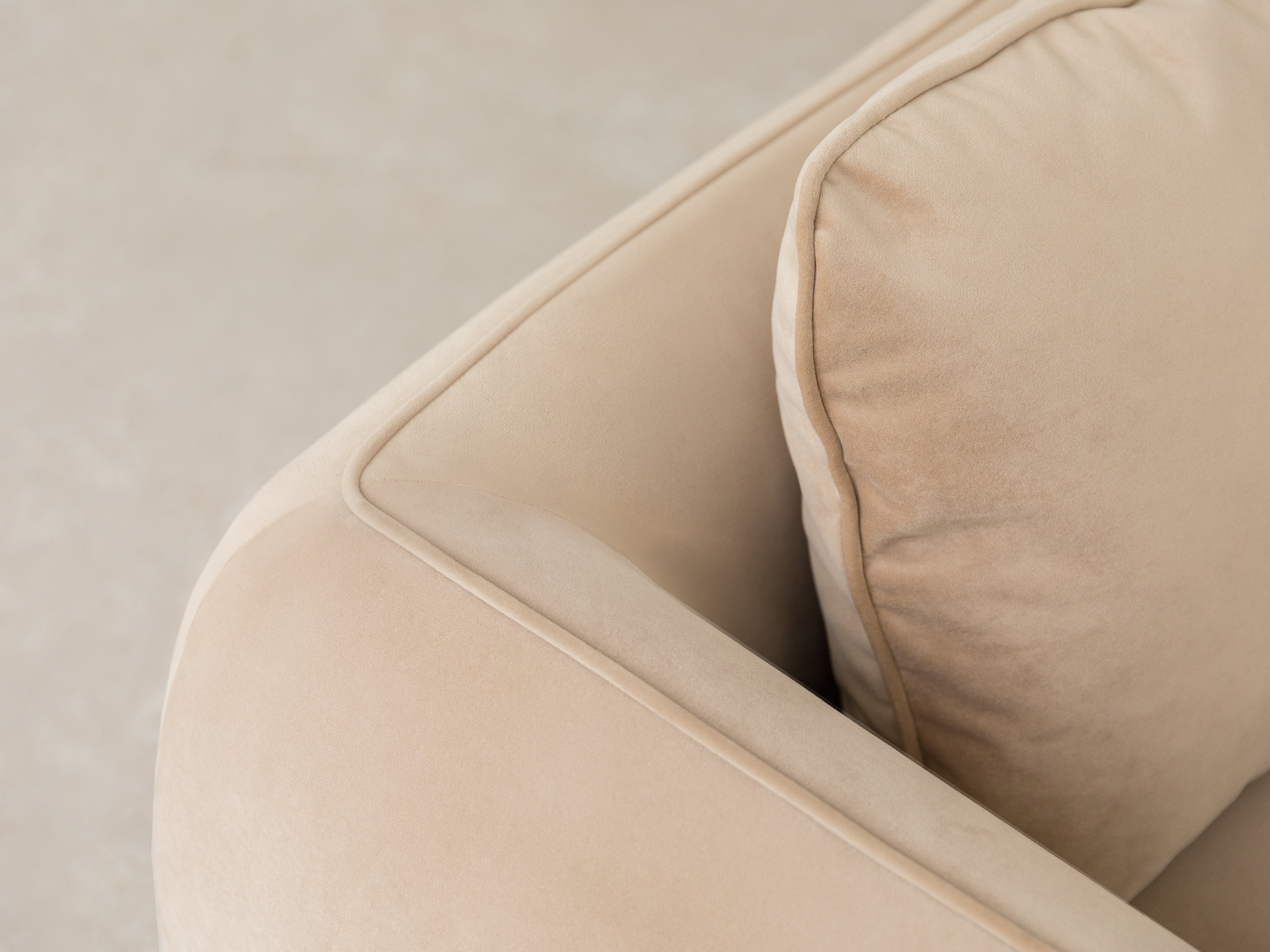 4-seater ADA sofa green chenille