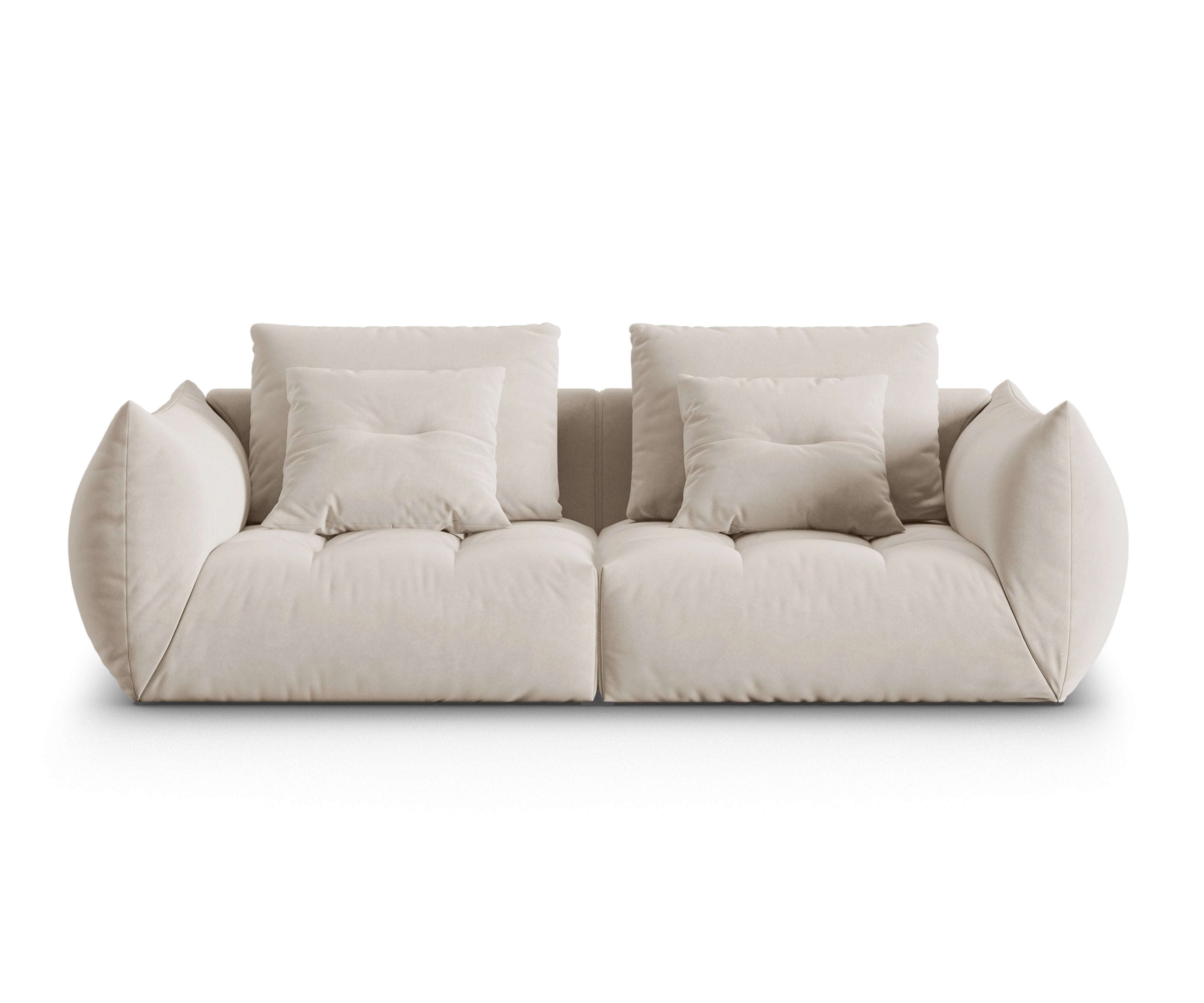 Blüte Ecru Velvet Sofa