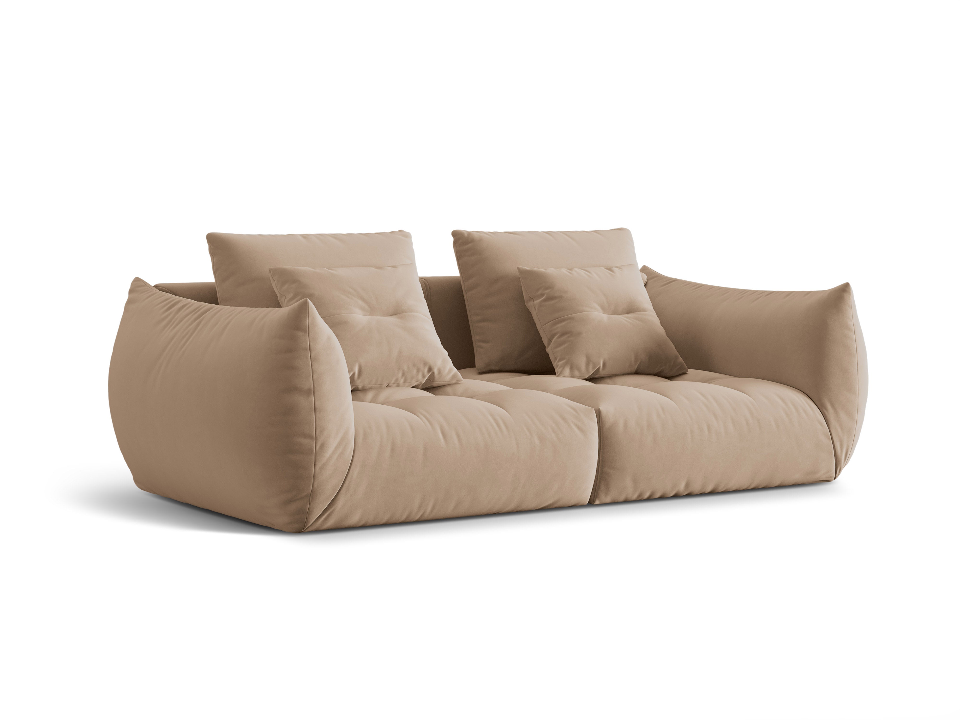 3-Sitzer-Samtsofa