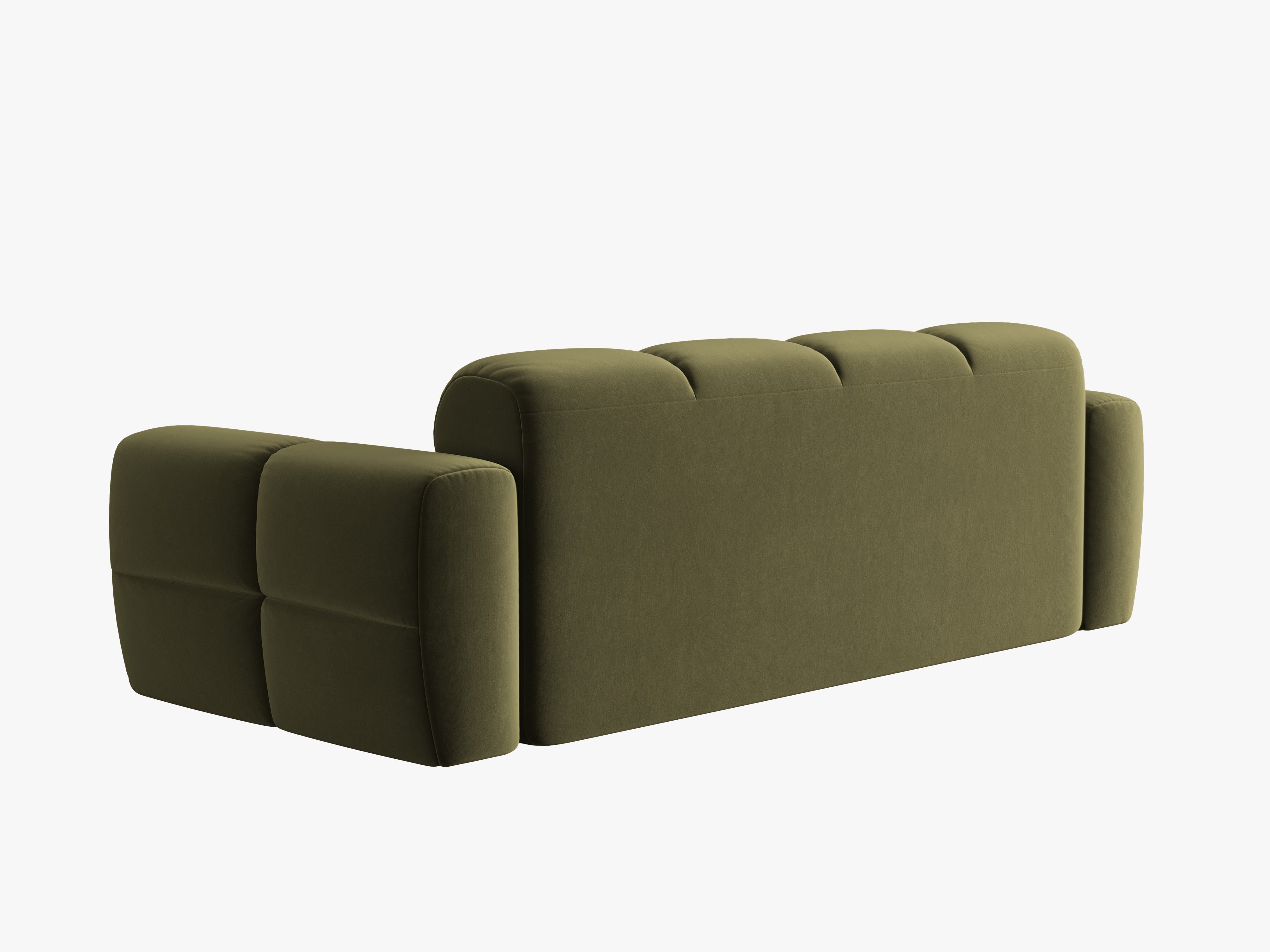 Sofa aksamitna 3-osobowa LISA zielony
