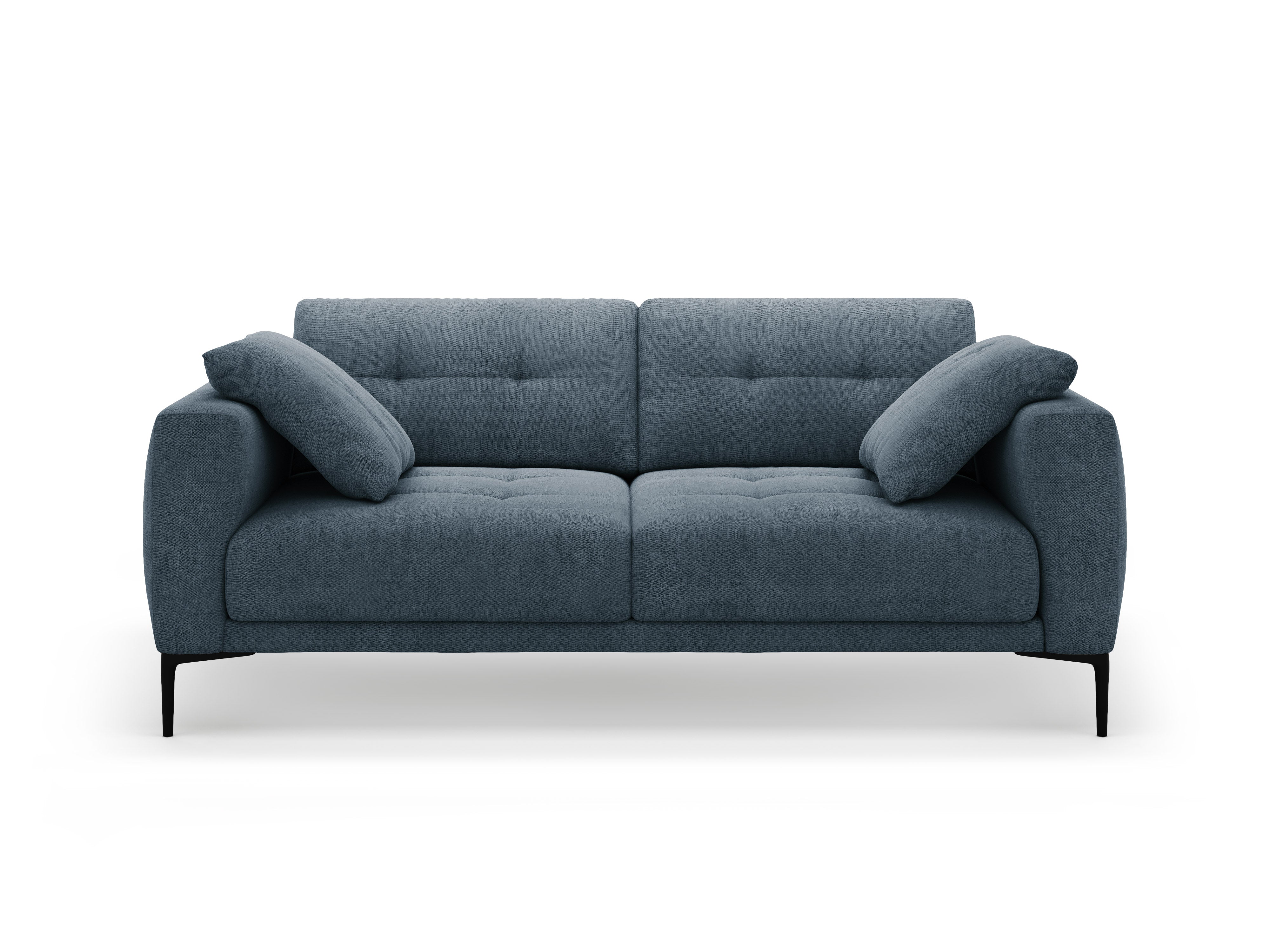 3-seater Sofa BEMY dark blue chenille