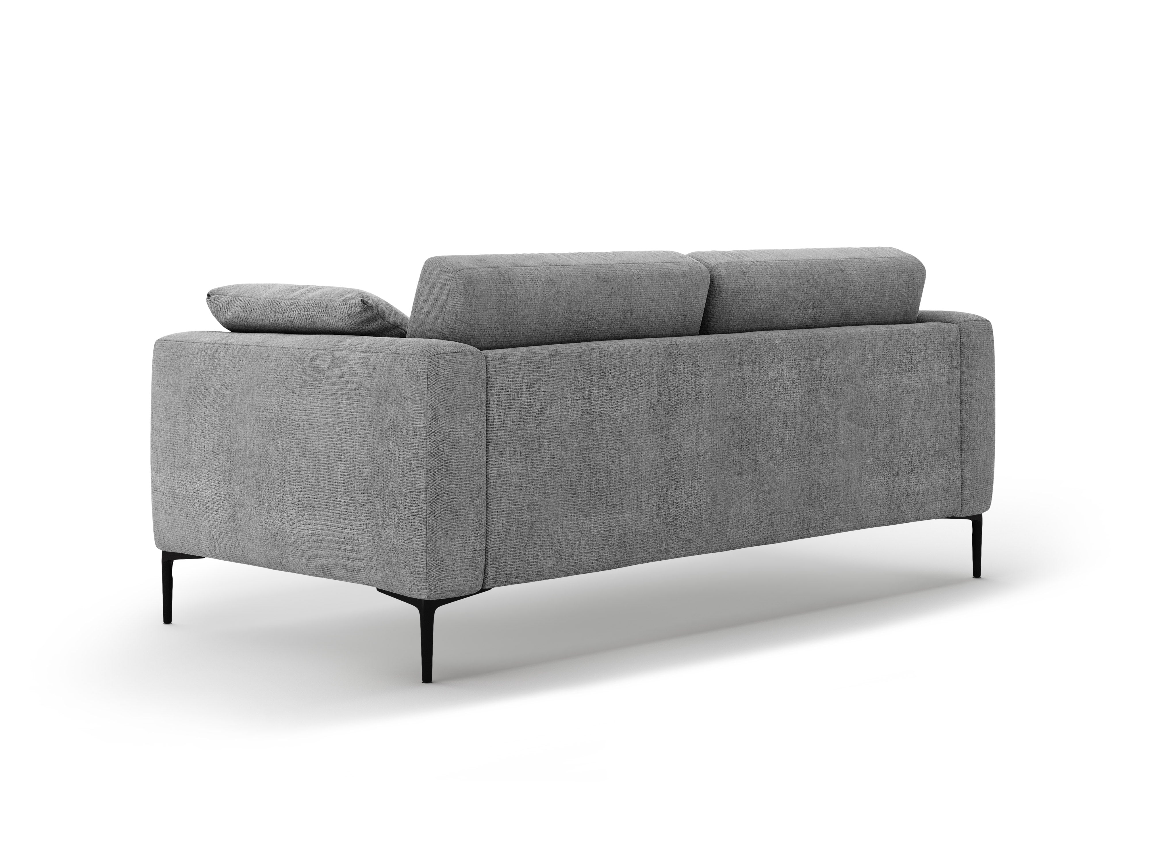 BEMY gray chenille 3-seater sofa
