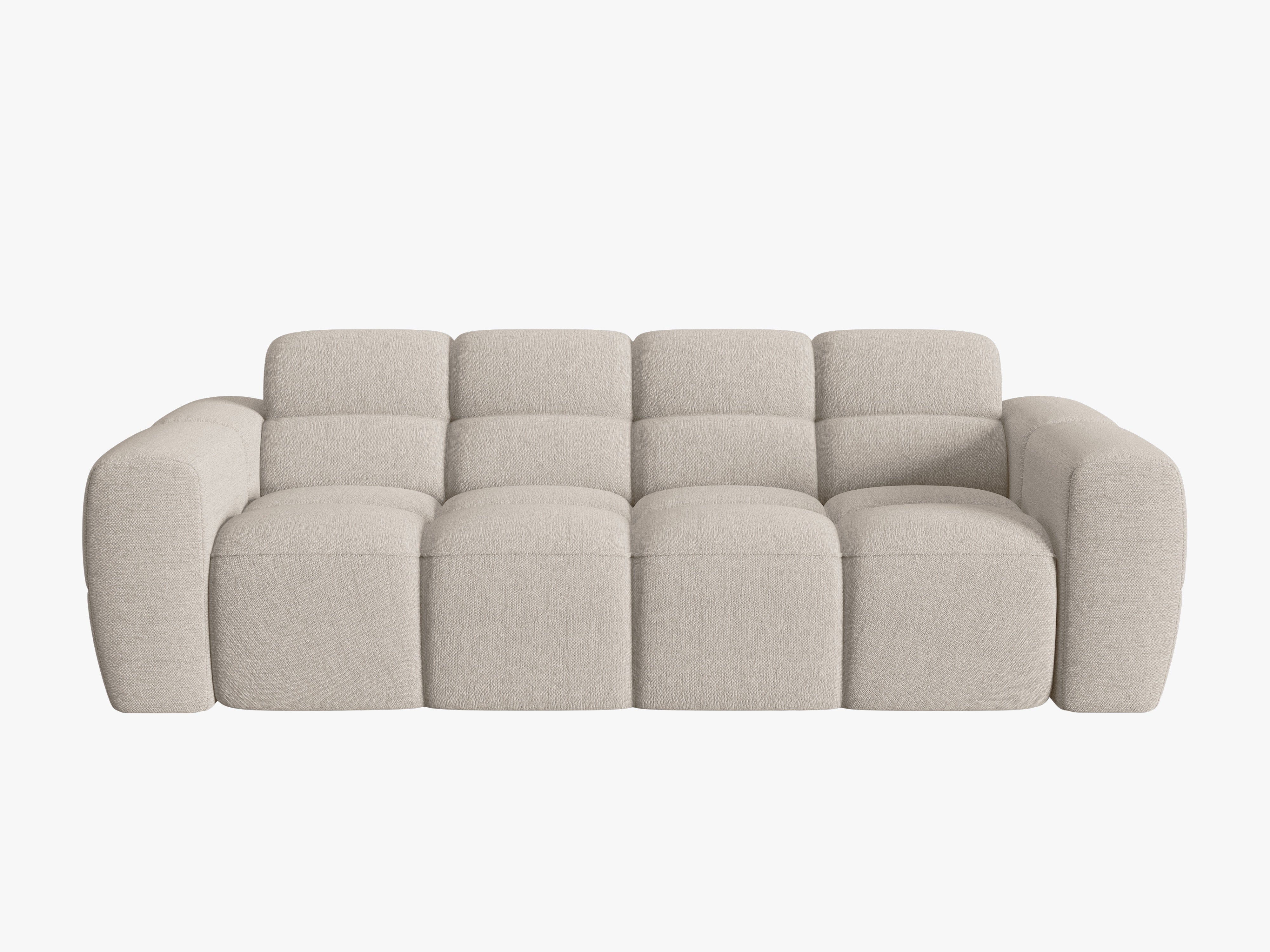 Sofa 3-Sitzer LISA sandfarbener Chenille
