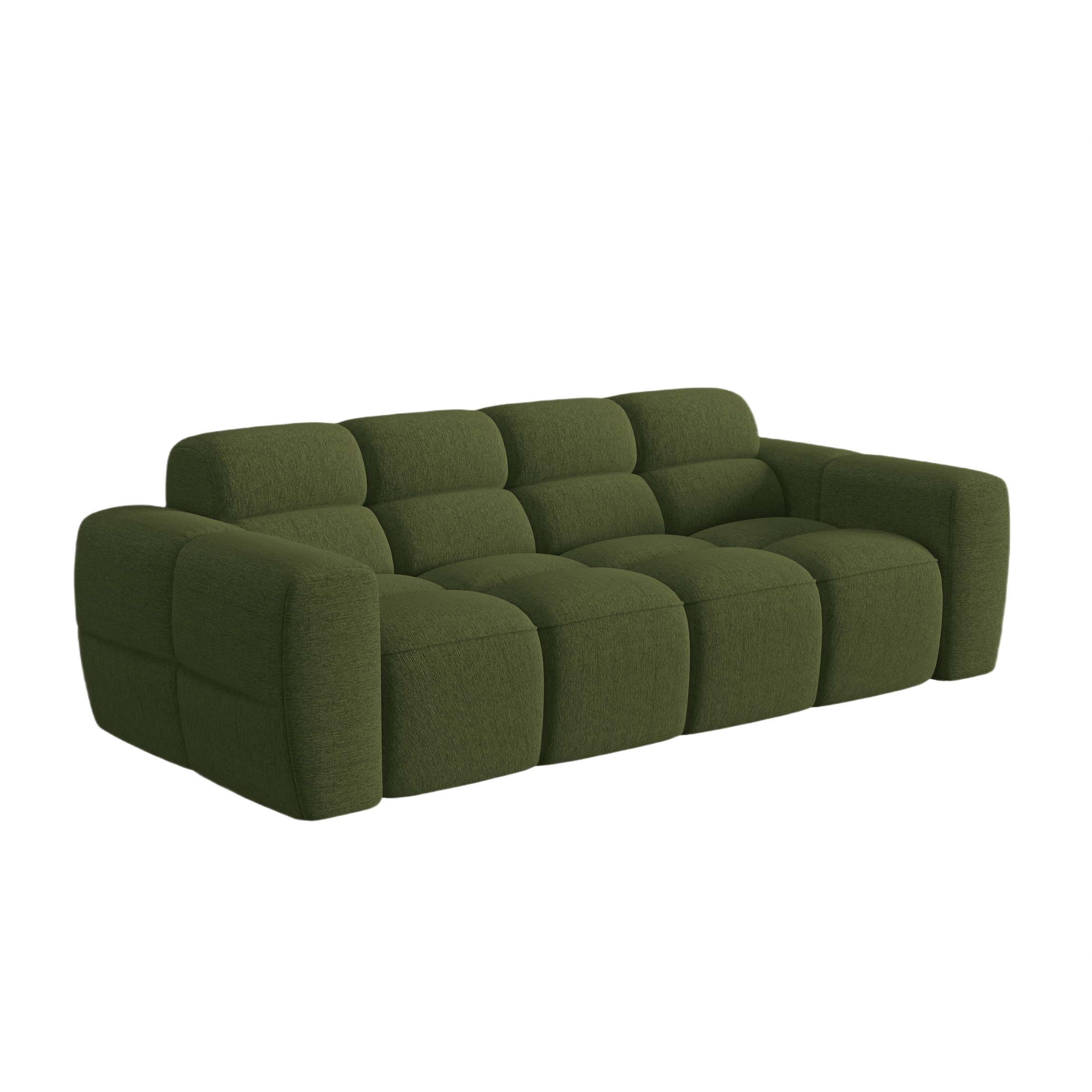 Sofa 3-Sitzer LISA grün Chenille