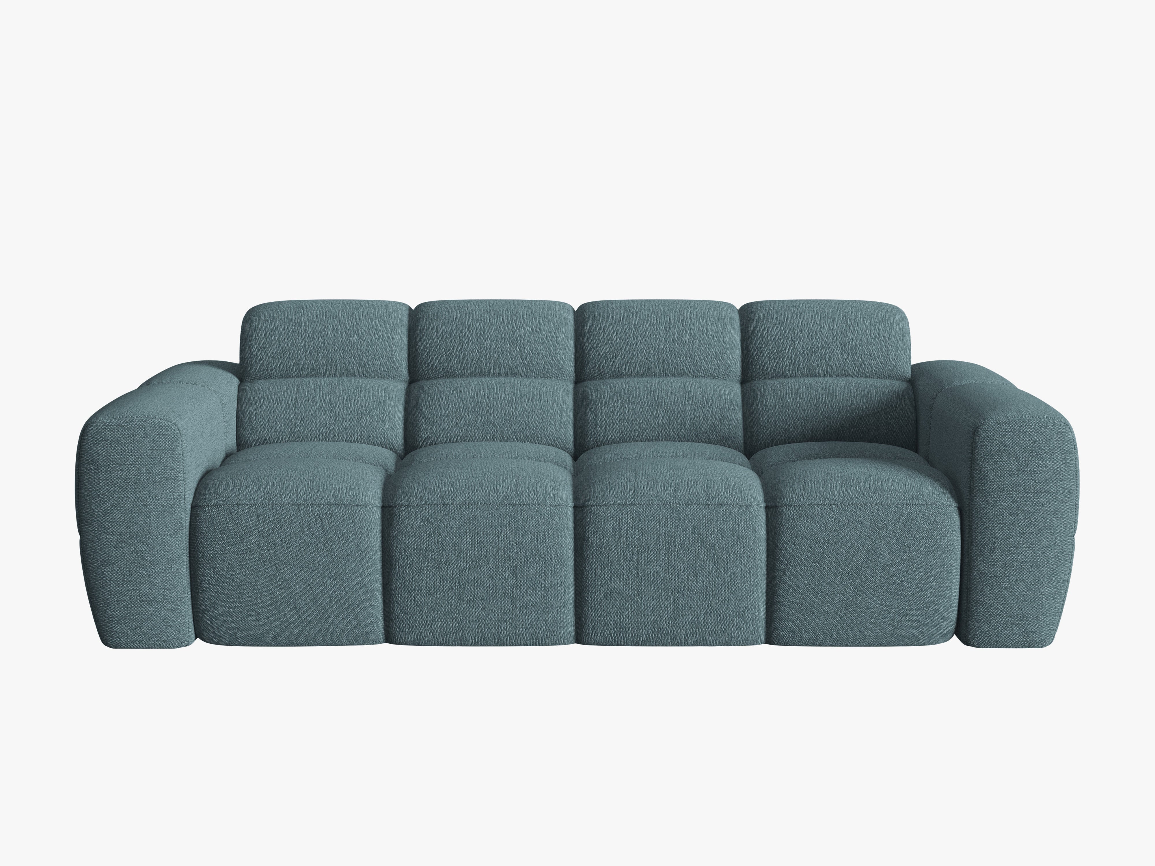 Sofa 3-Sitzer LISA hellblaues Chenille