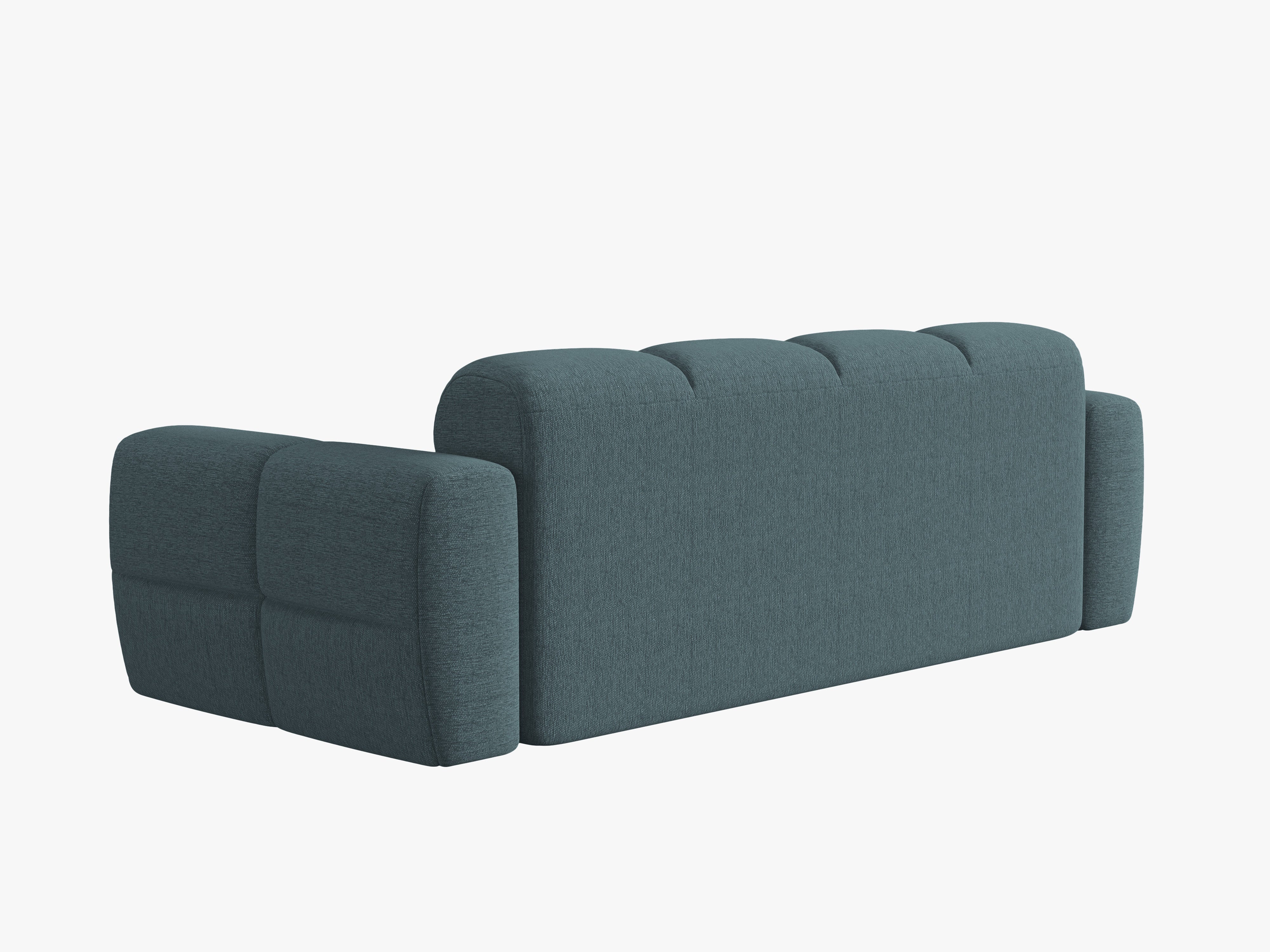 Sofa 3-Sitzer LISA hellblaues Chenille