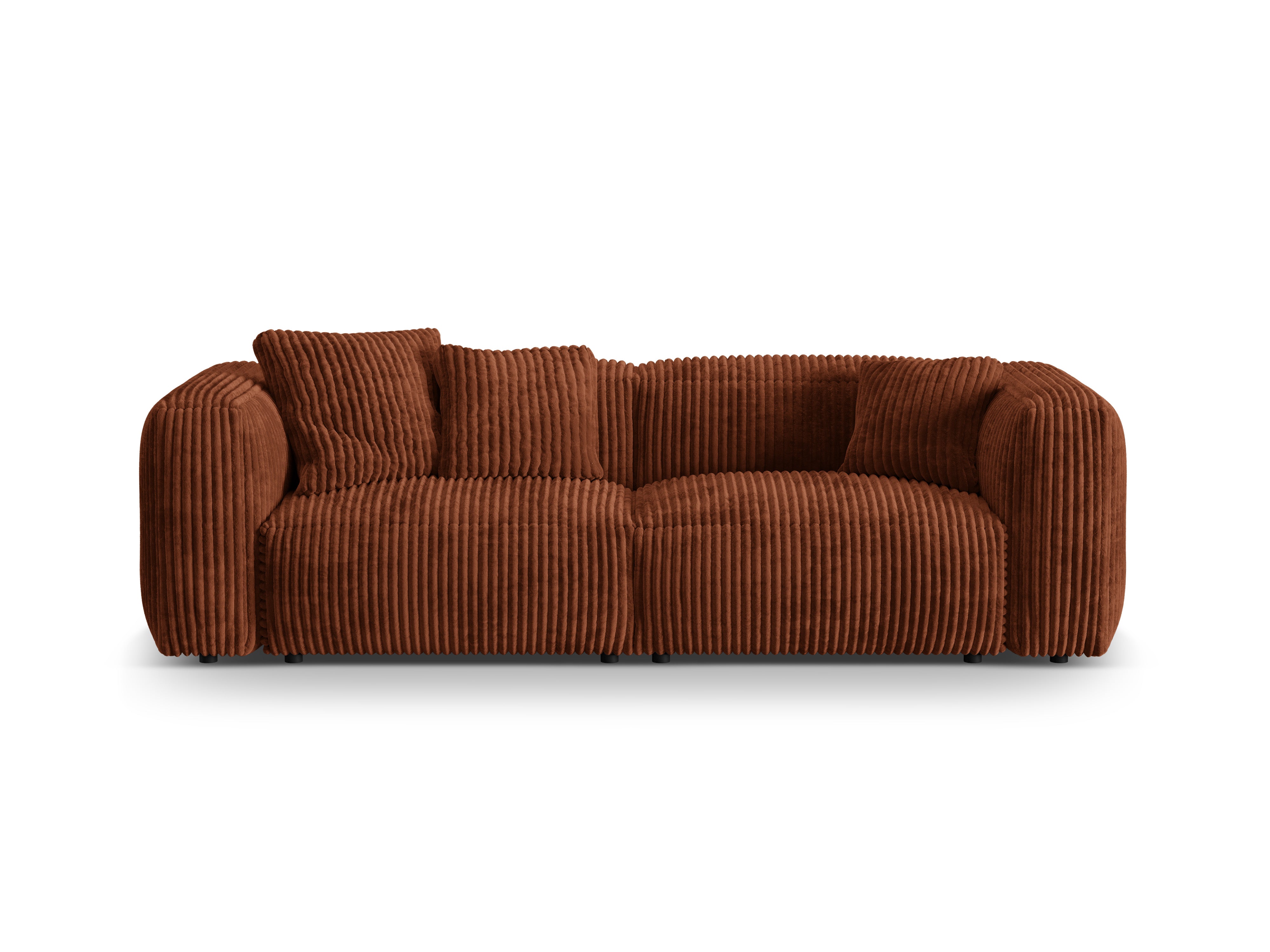 Martin 3-Personen-Sofa-Ziegelstein Cord