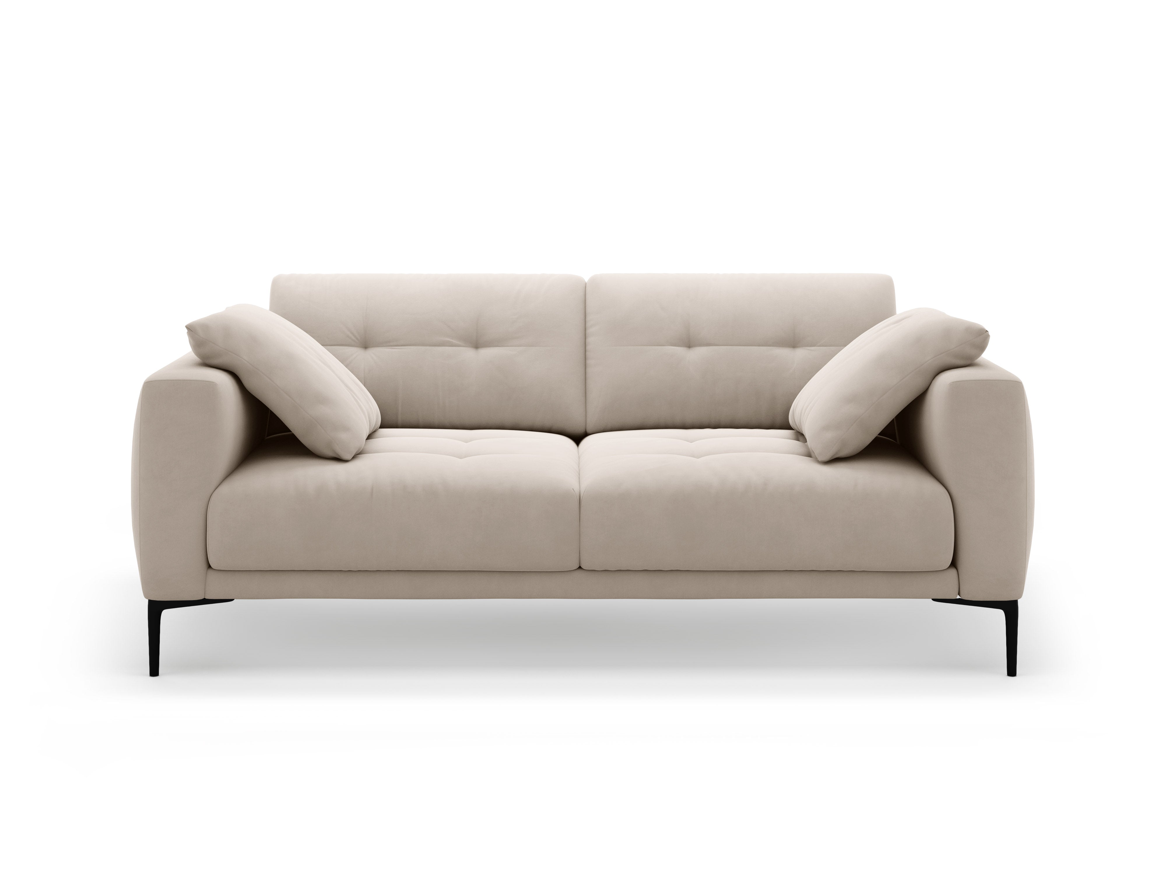 Velvet sofa 3-seater BEMY beige