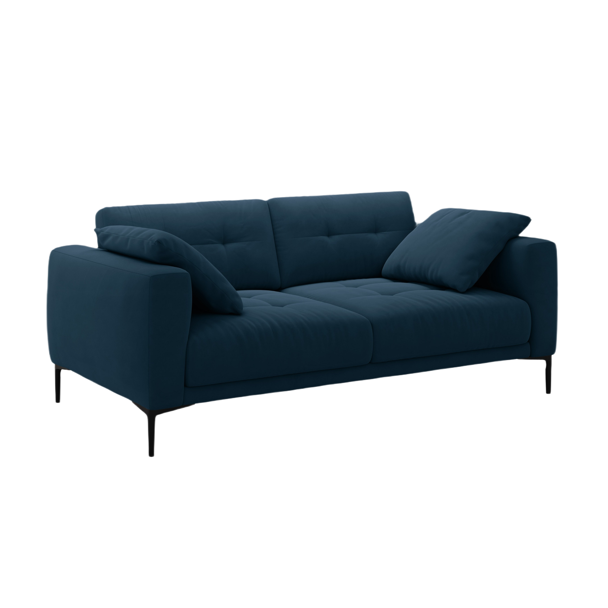 Velvet sofa 3-seater BEMY royal blue