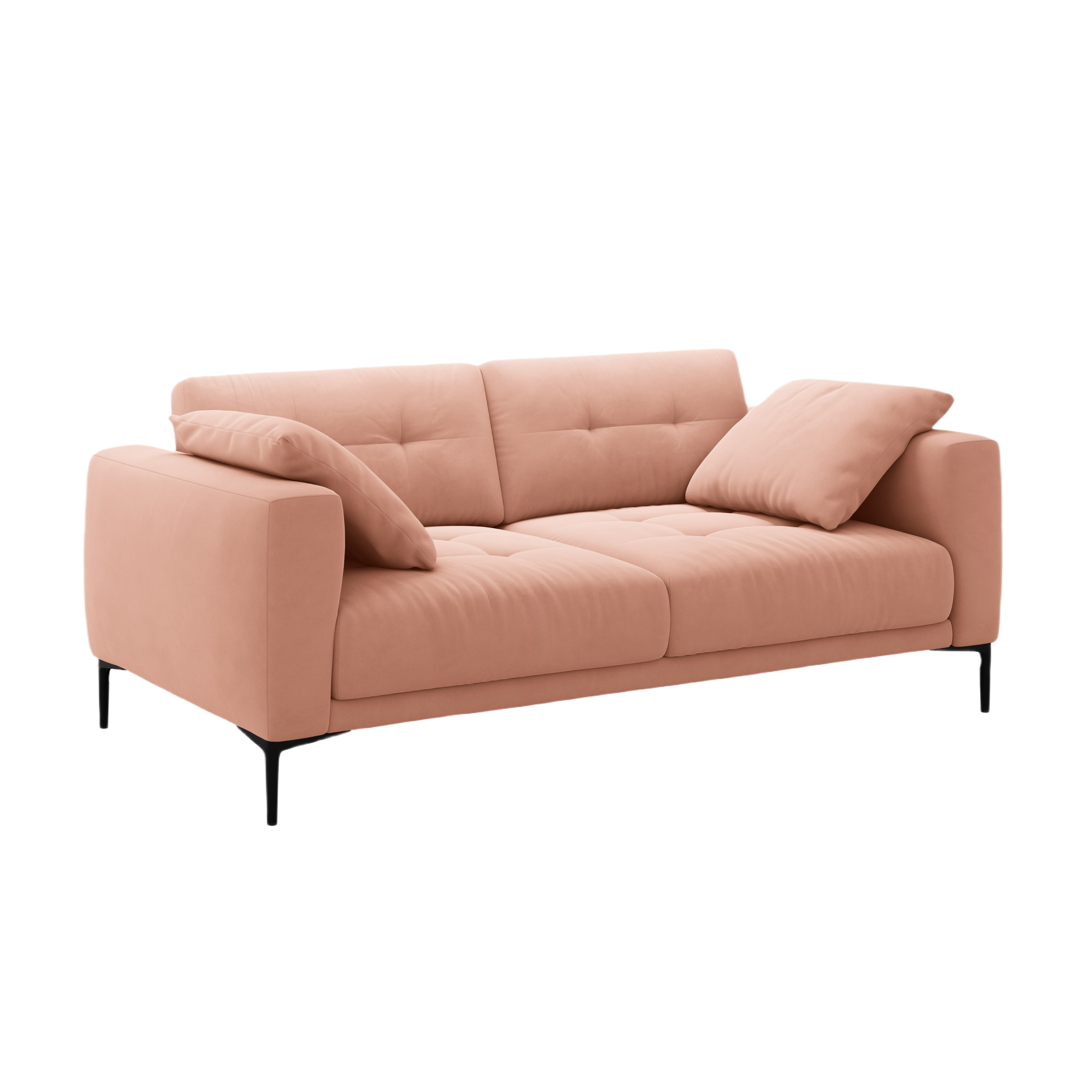 Velvet sofa 3-seater BEMY pink