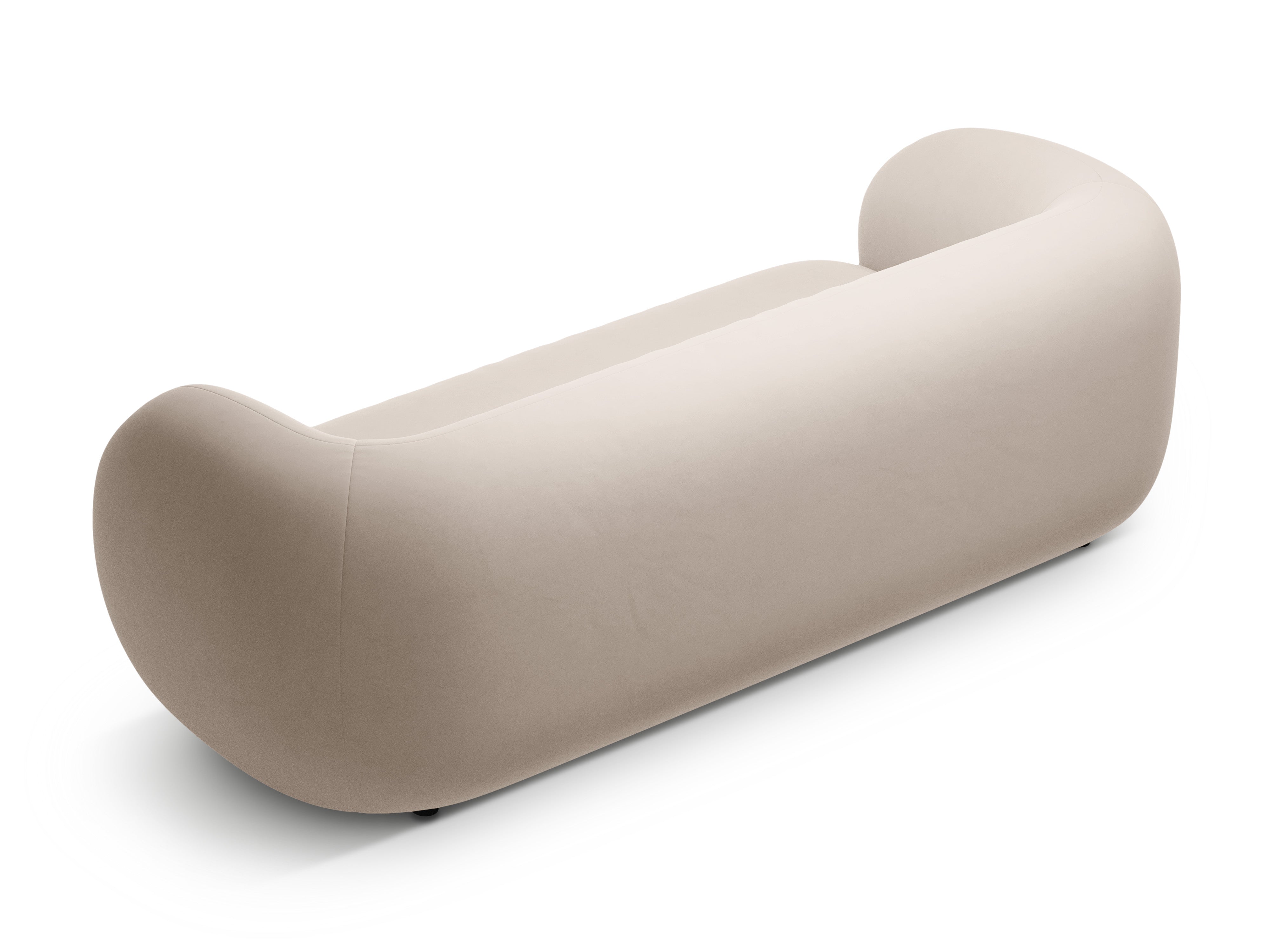 Velvet 3-Seater Sofa KATE Beige