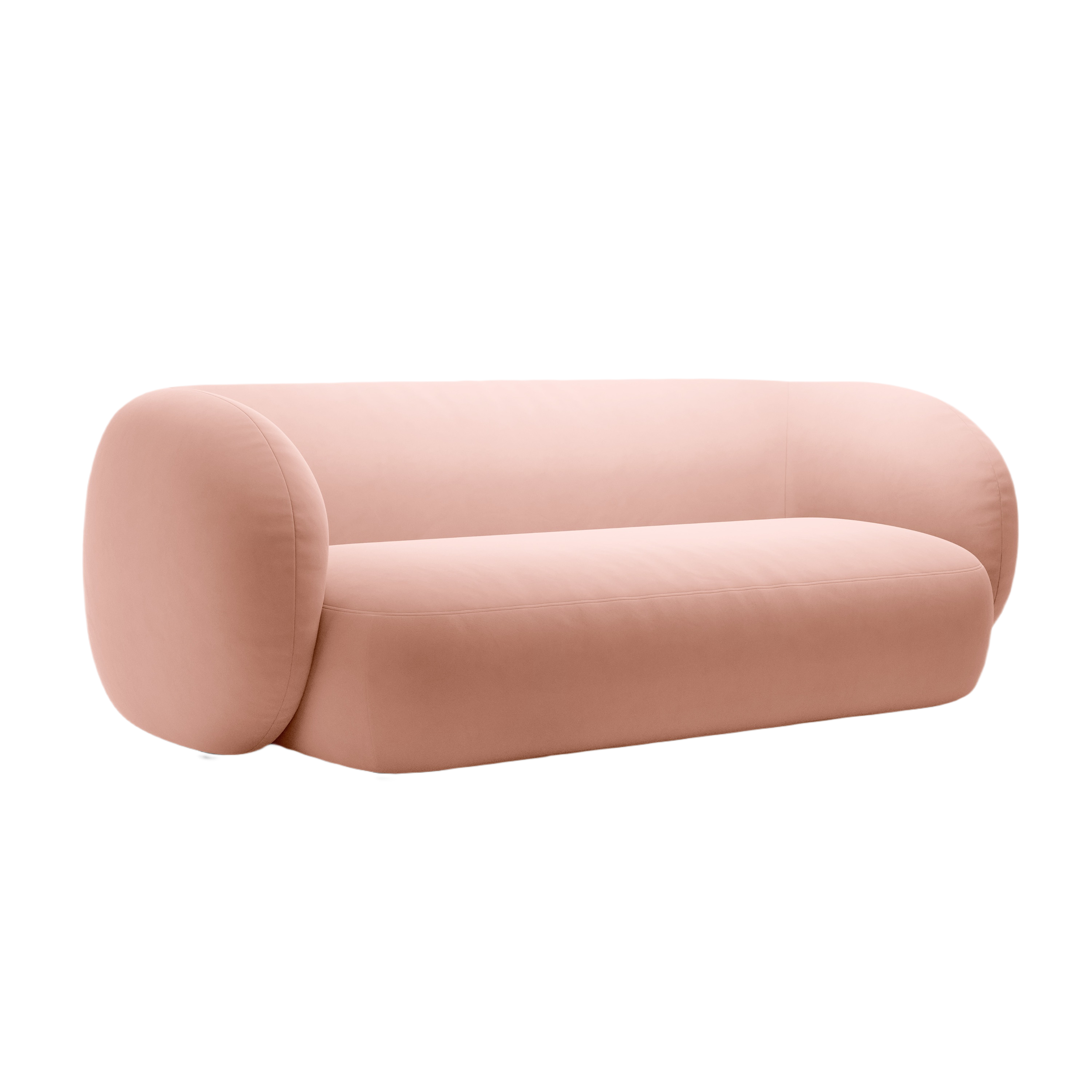 Velvet 3-Seater Sofa KATE Pink