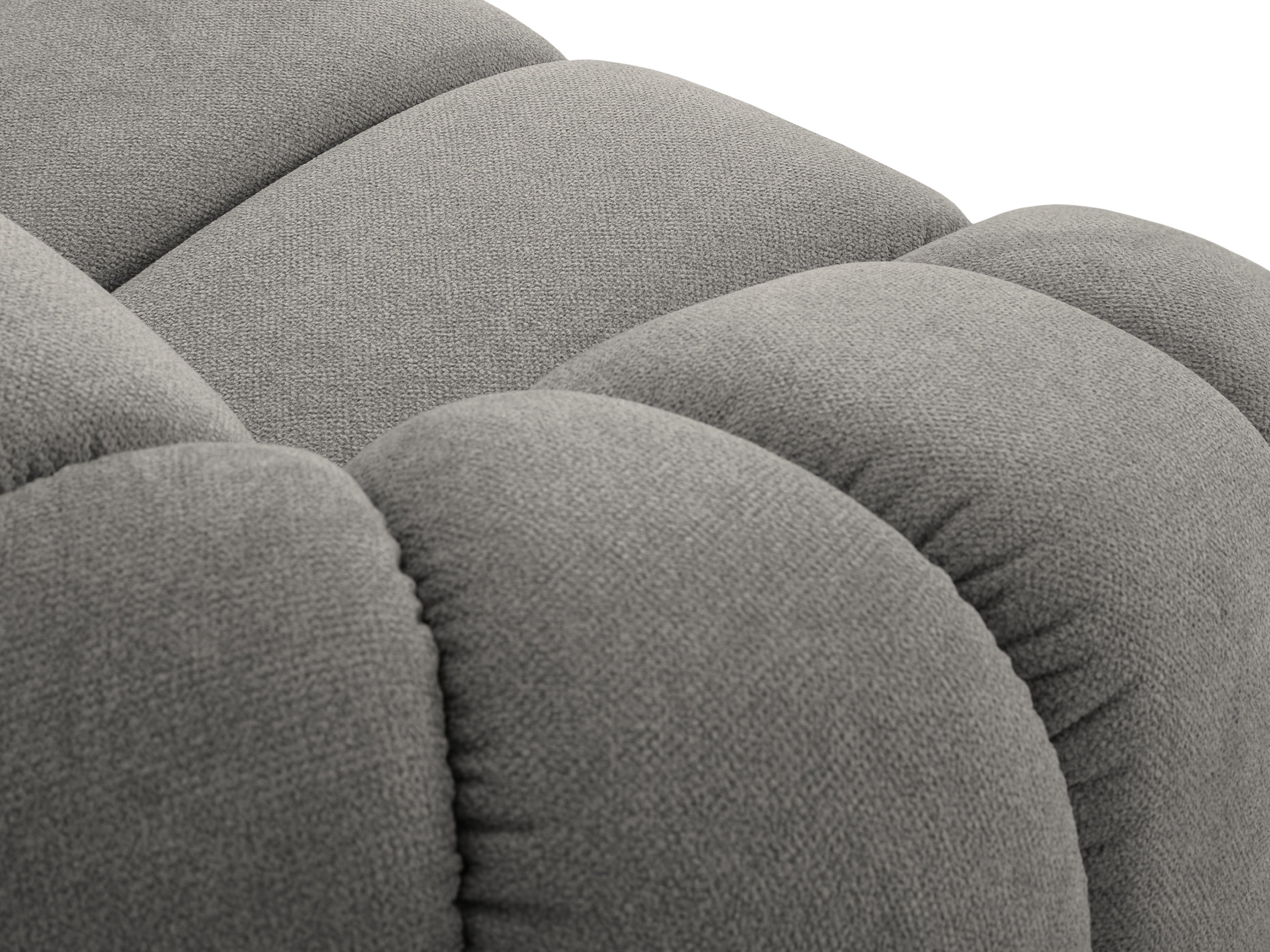 Sofa 2,5-sitzige DIANA hellgraues Chenille