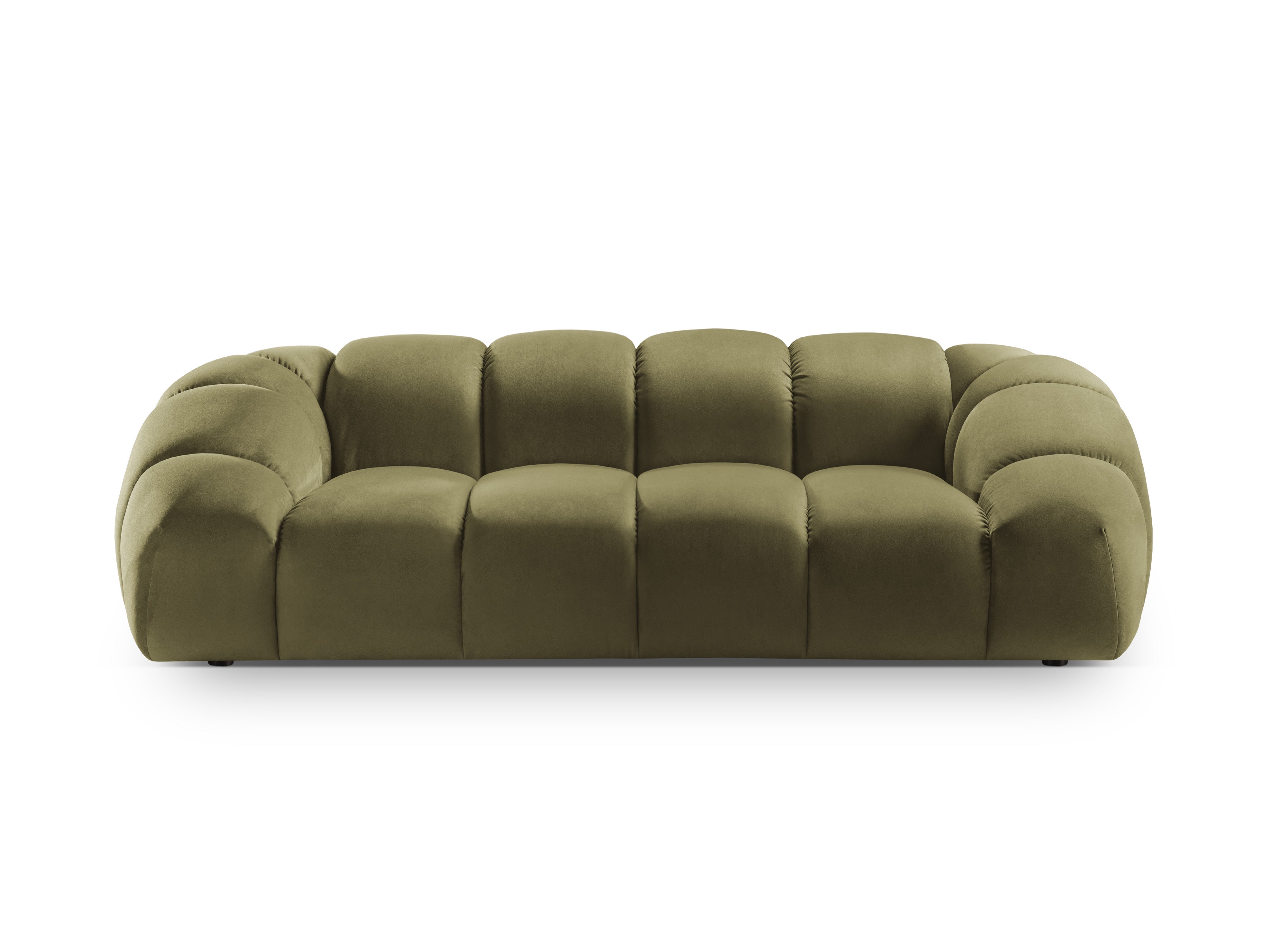 Velvet sofa 2.5-seater DIANA green