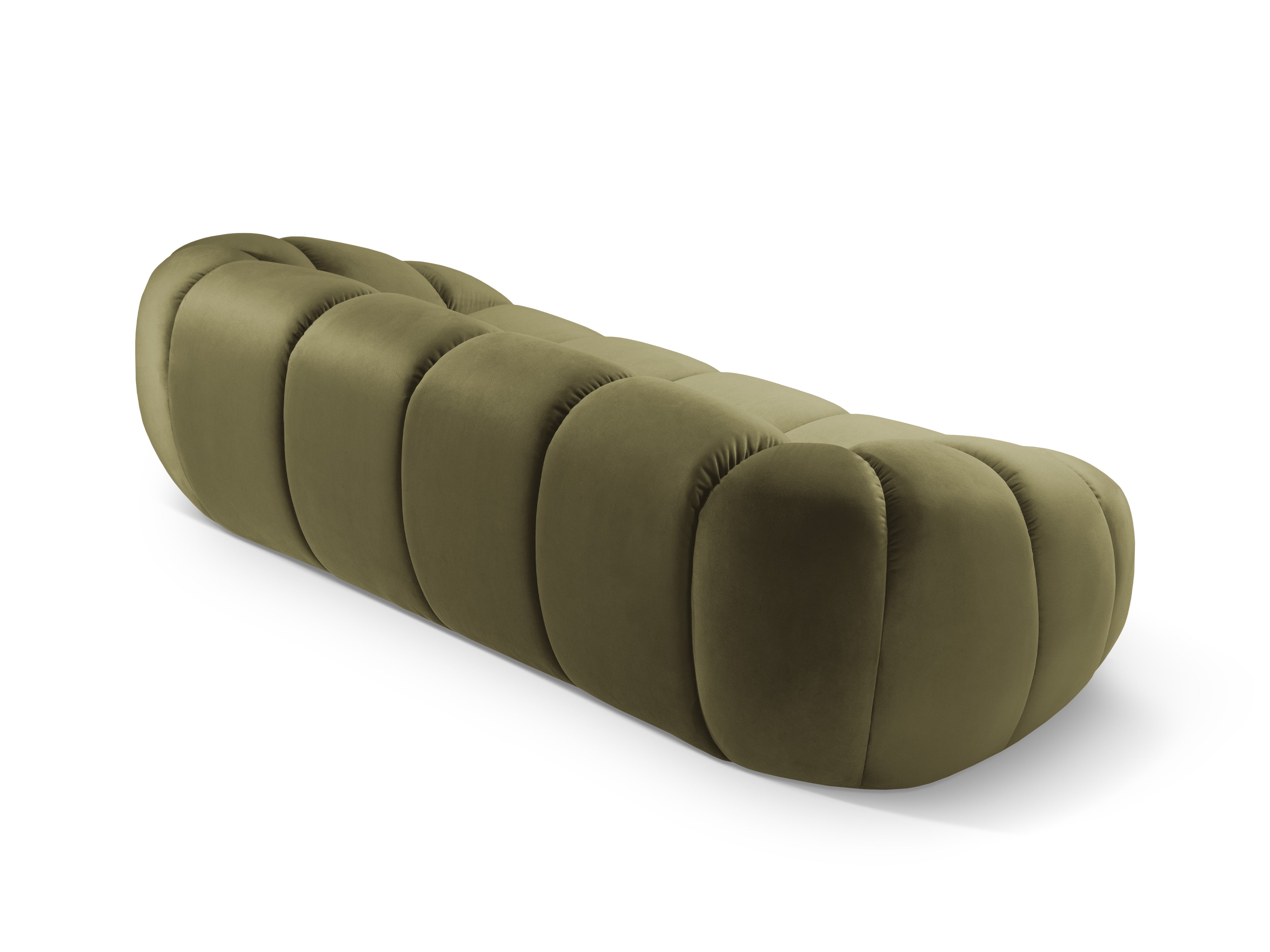 Velvet sofa 2.5-seater DIANA green