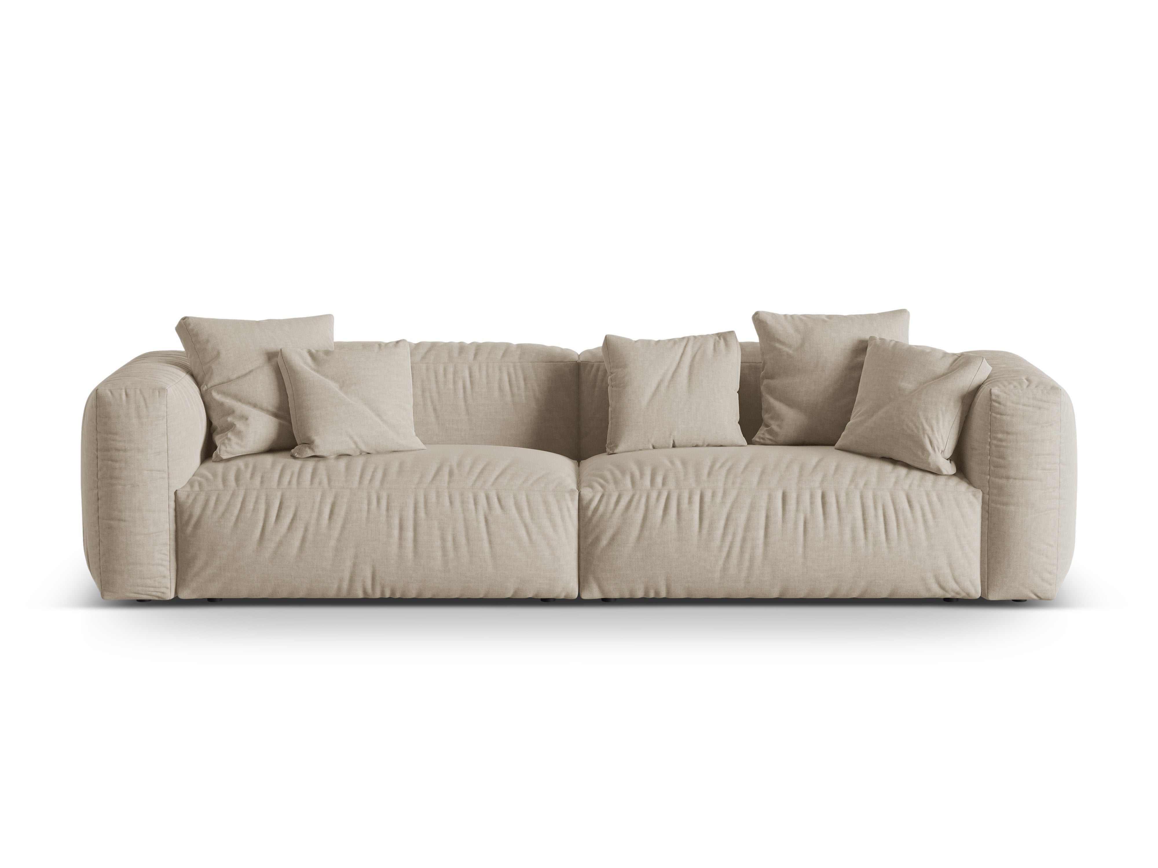 4-Sitzer-Sofa-Licht beige