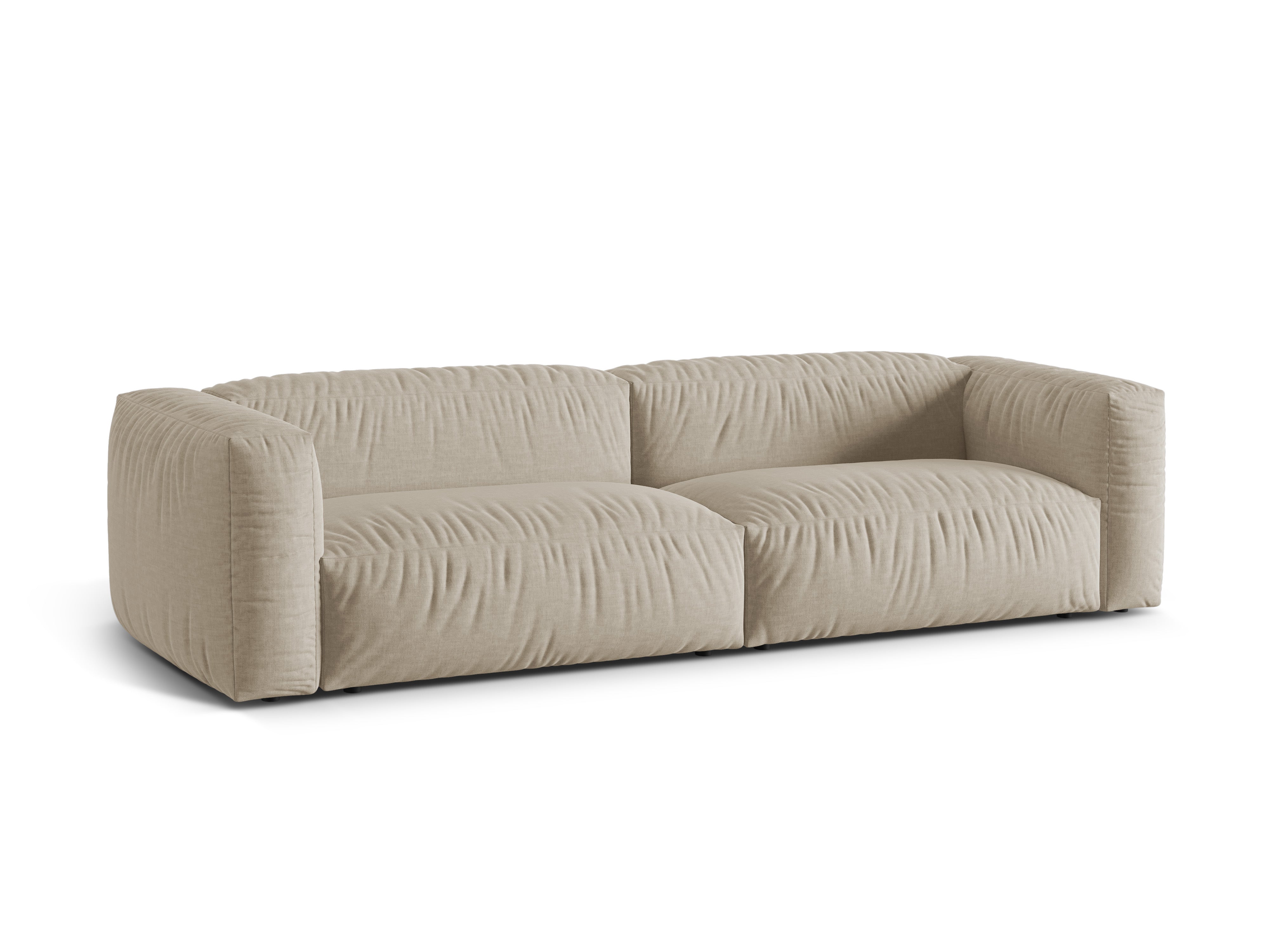 4-Sitzer-Sofa-Licht beige