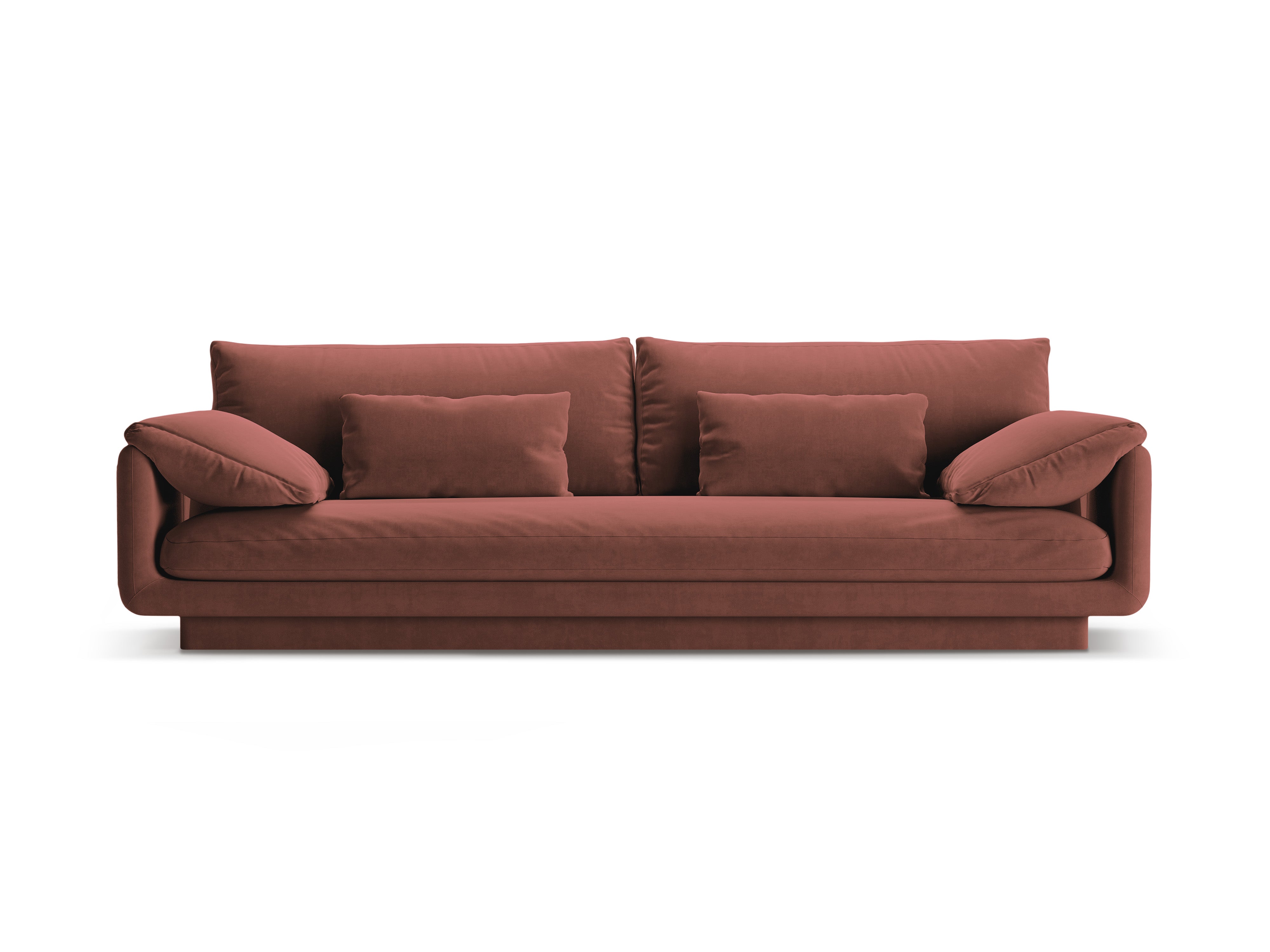 Torino Cuoio 4-seater velvet sofa