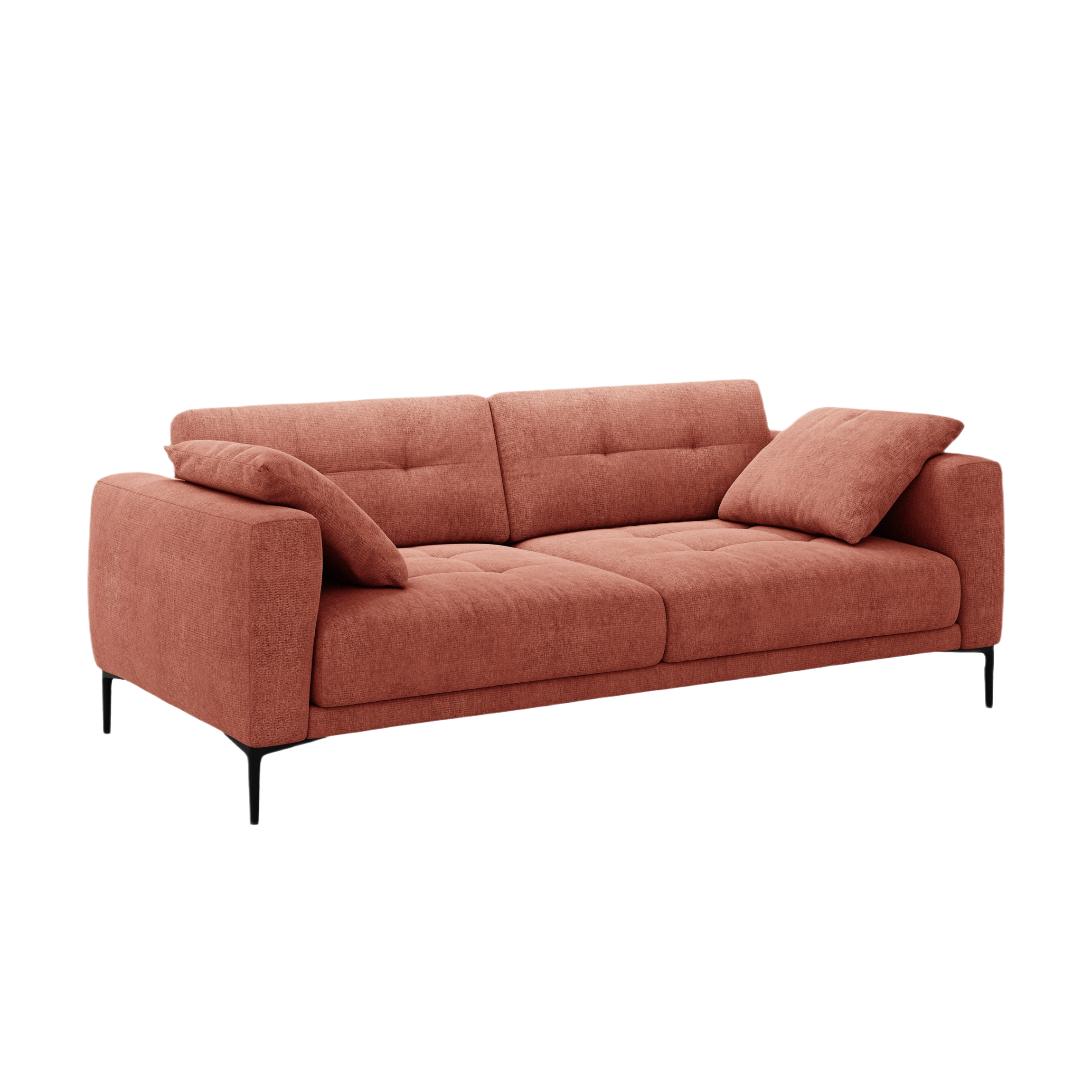 Sofa 4-seater BEMY coral chenille